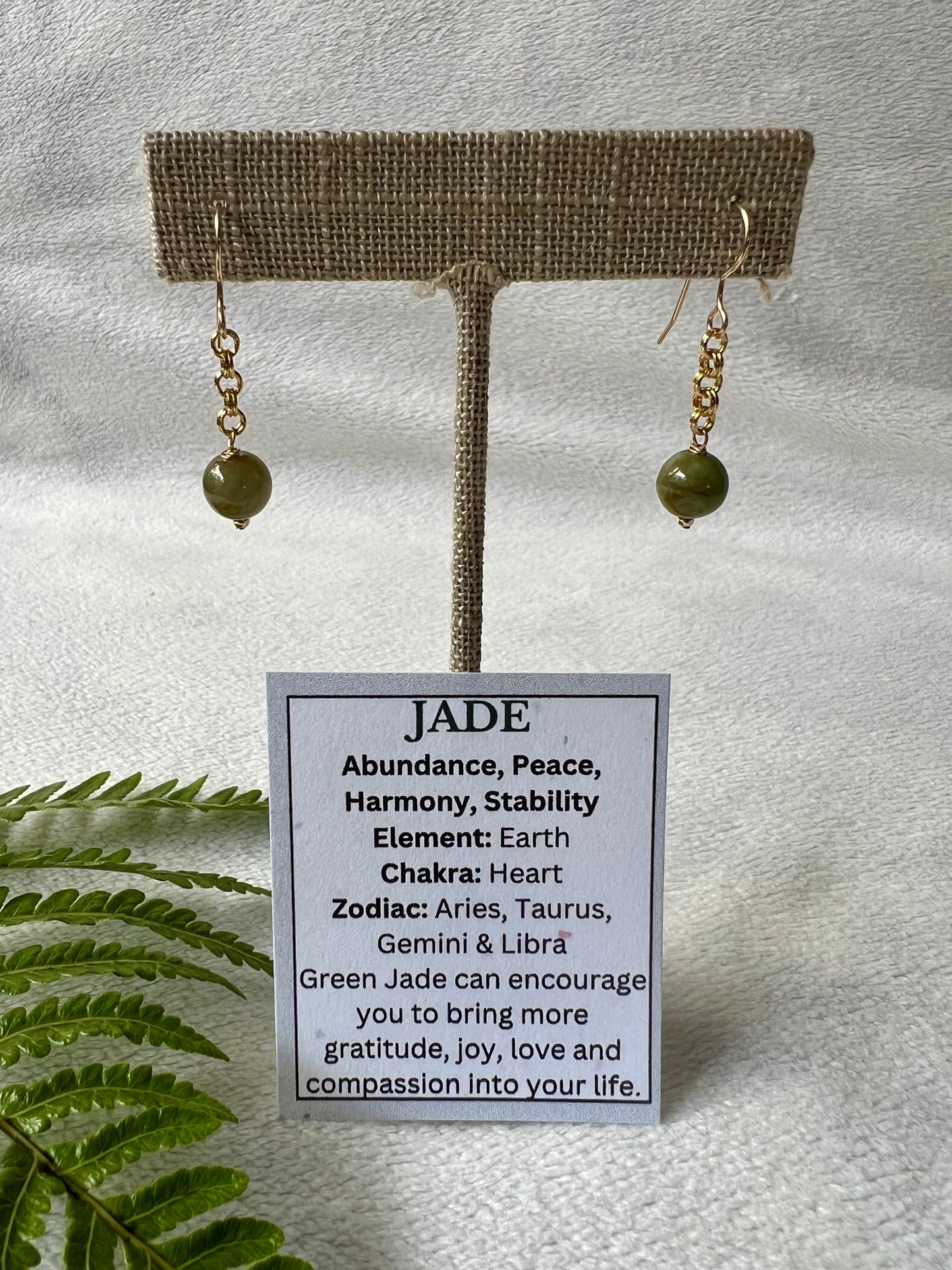 Jade Minimalist Earrings