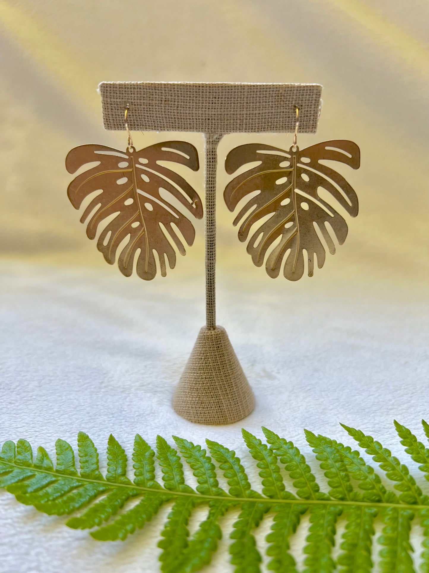 Monstera Earrings