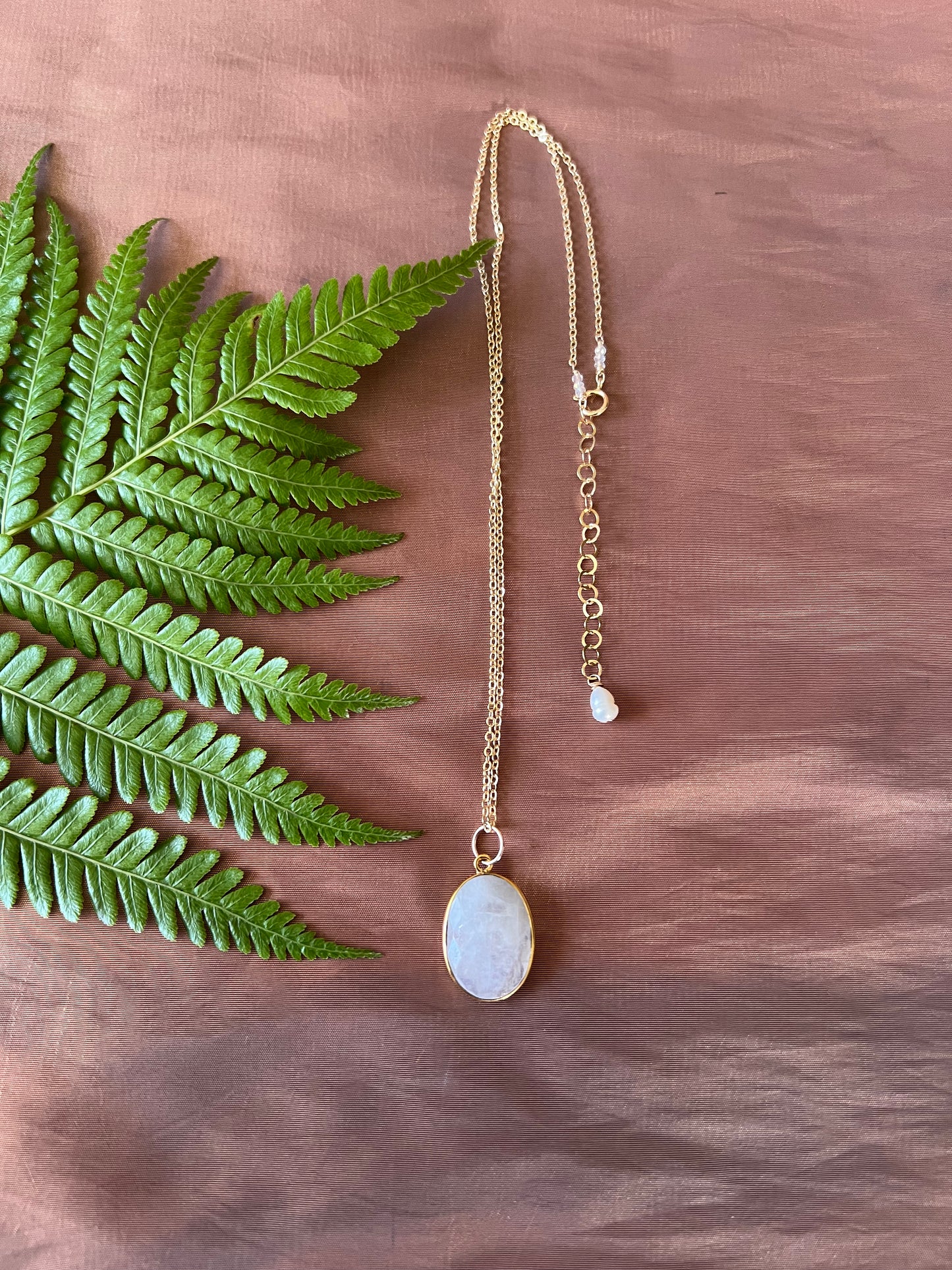 Rainbow Moonstone Necklace