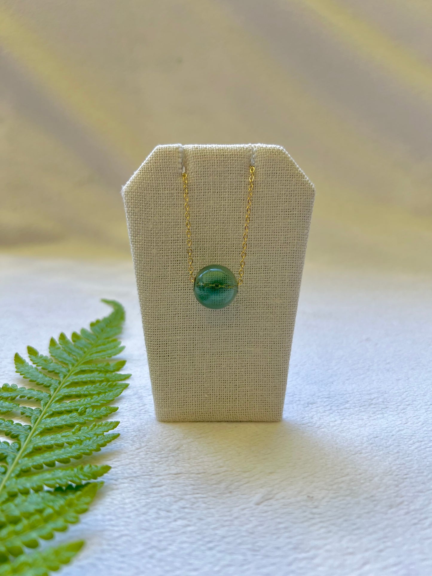 Glass Floater Necklace