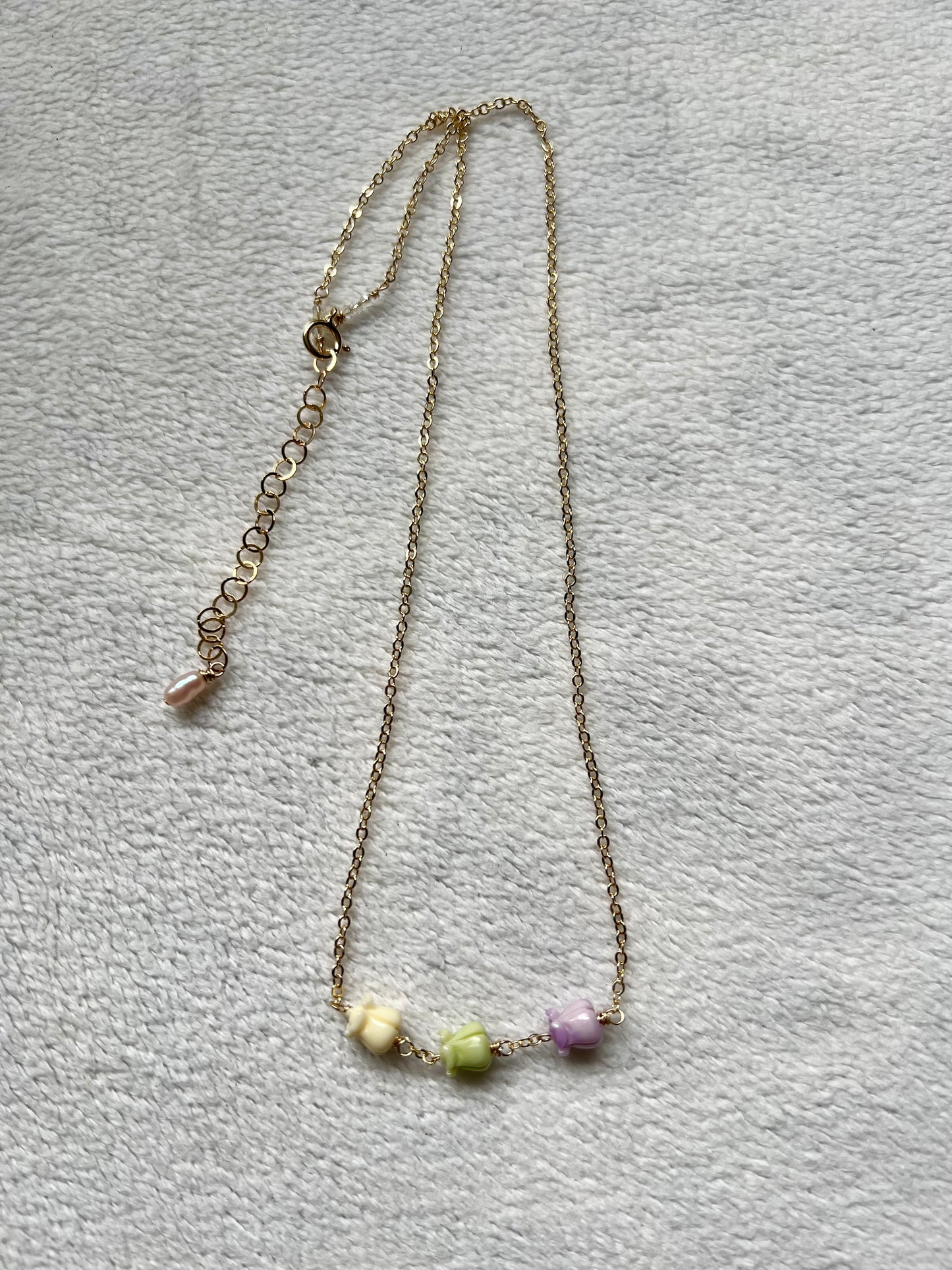 Triple Crown Flower Necklace