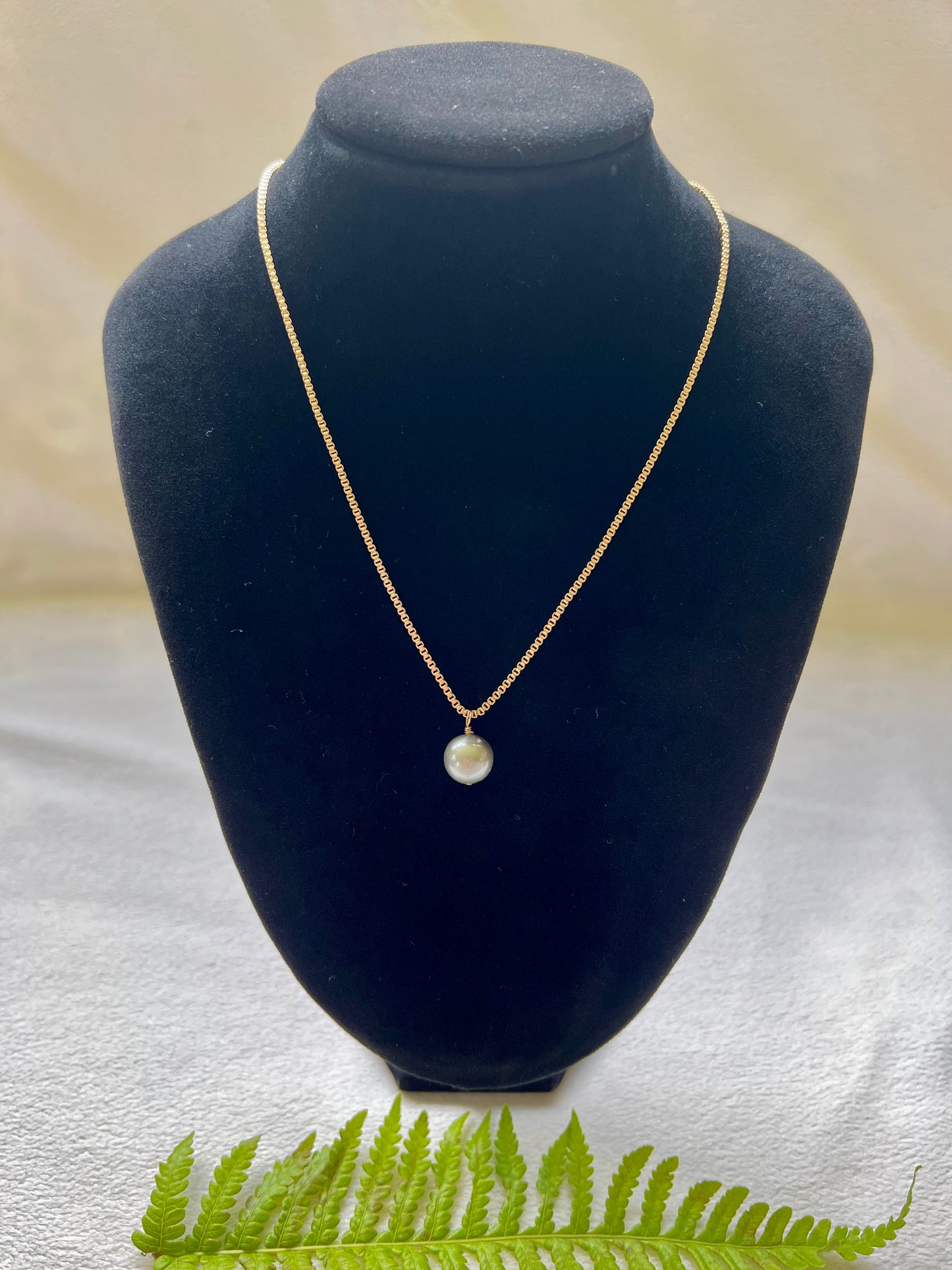 Tahitian Pearl on Snake Chain Necklace