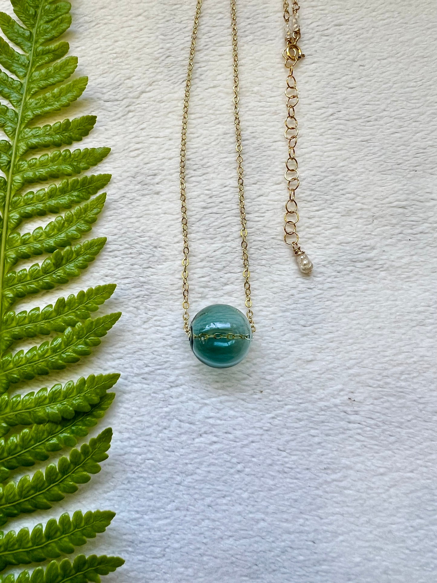 Glass Floater Necklace