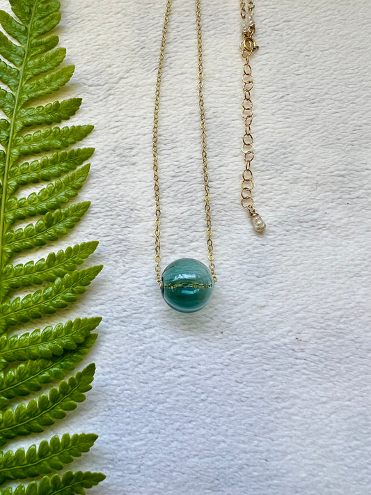 Glass Floater Necklace