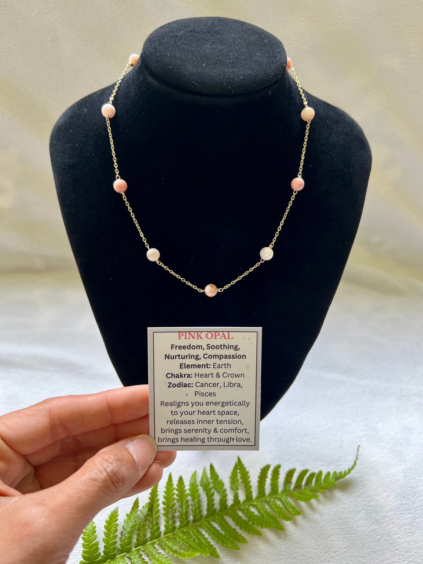 Pink Opal Choker