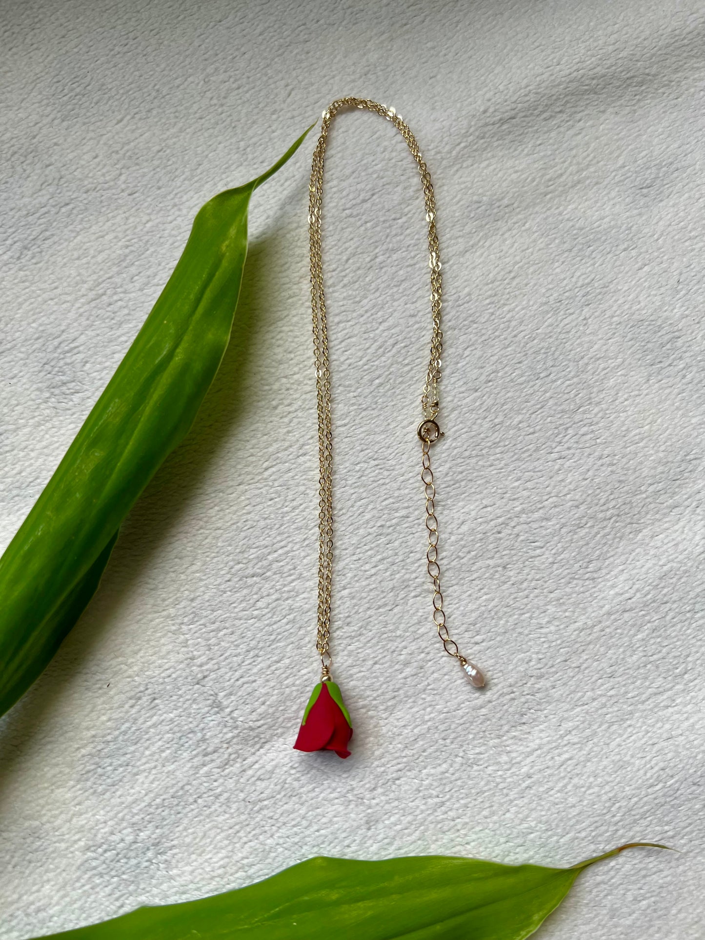 Lokelani Necklace in Red