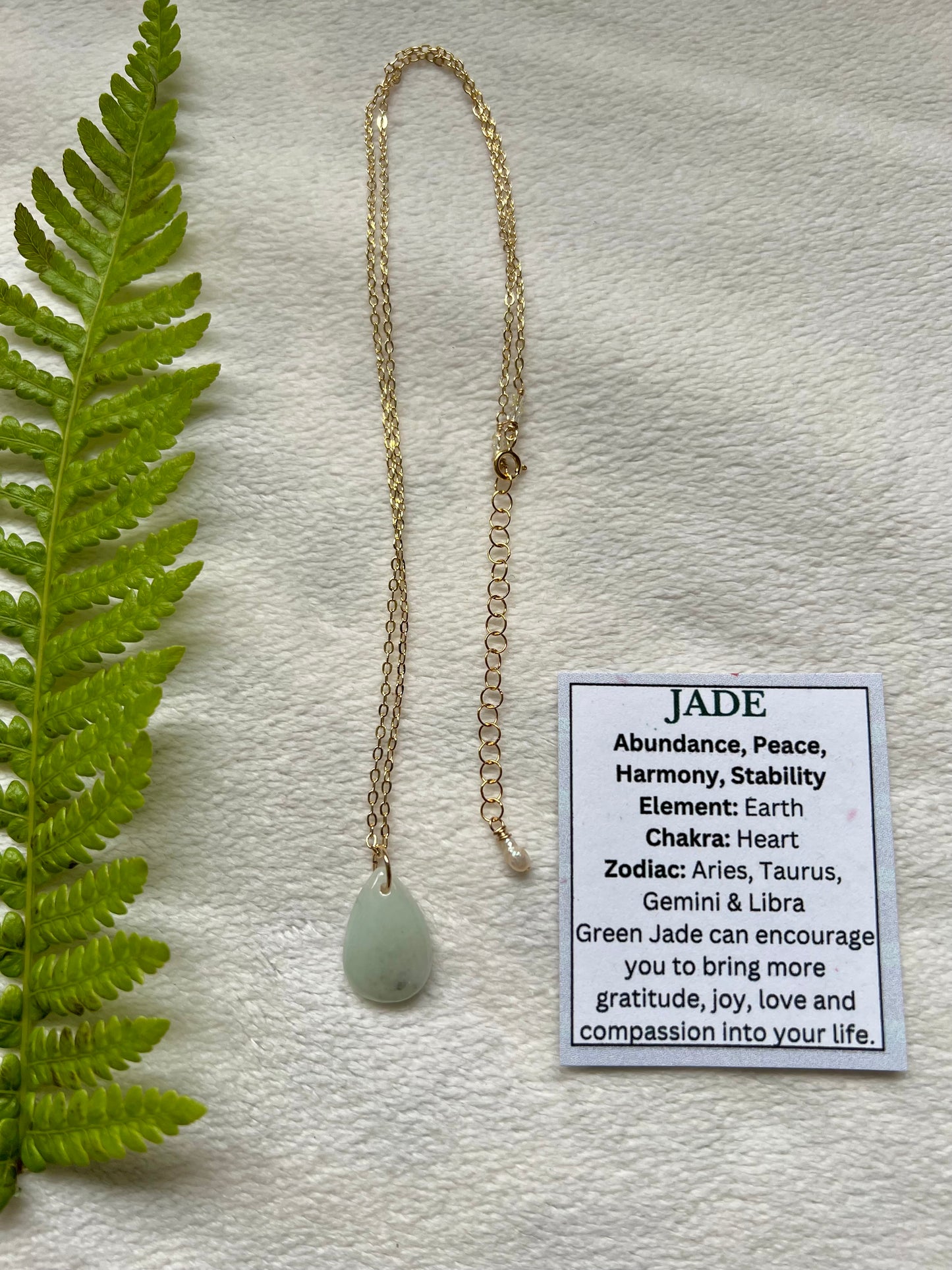 Jade Drop Necklace