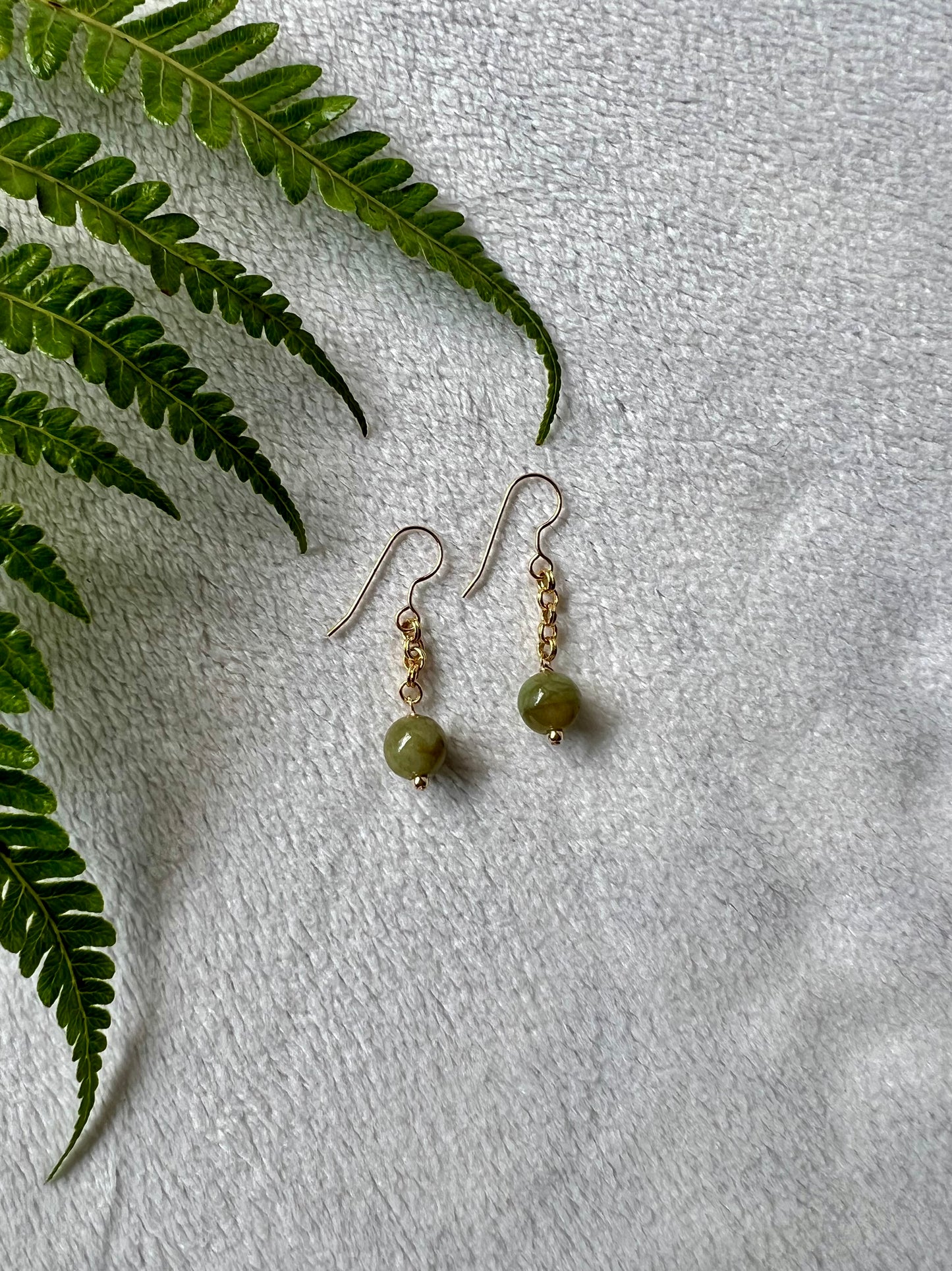Jade Minimalist Earrings