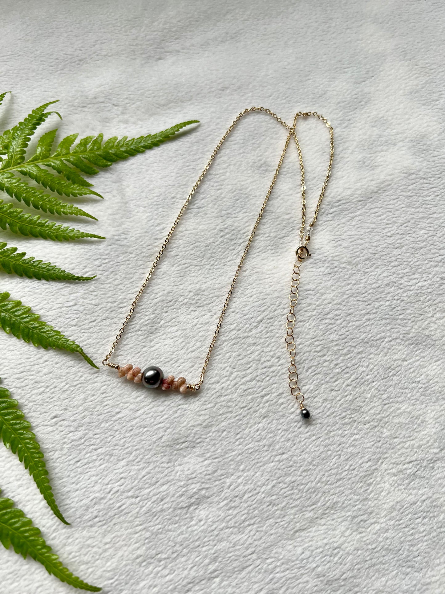 Tahitian Pearl + Kahelelani Necklace