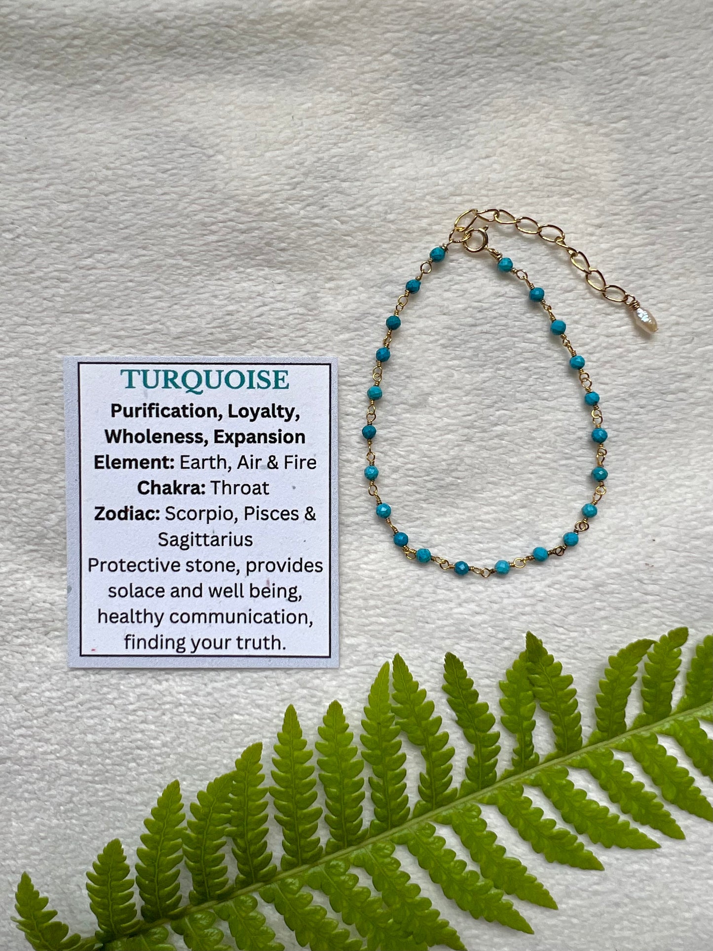Morning Dew Bracelet in Turquoise