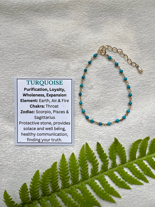 Morning Dew Bracelet in Turquoise