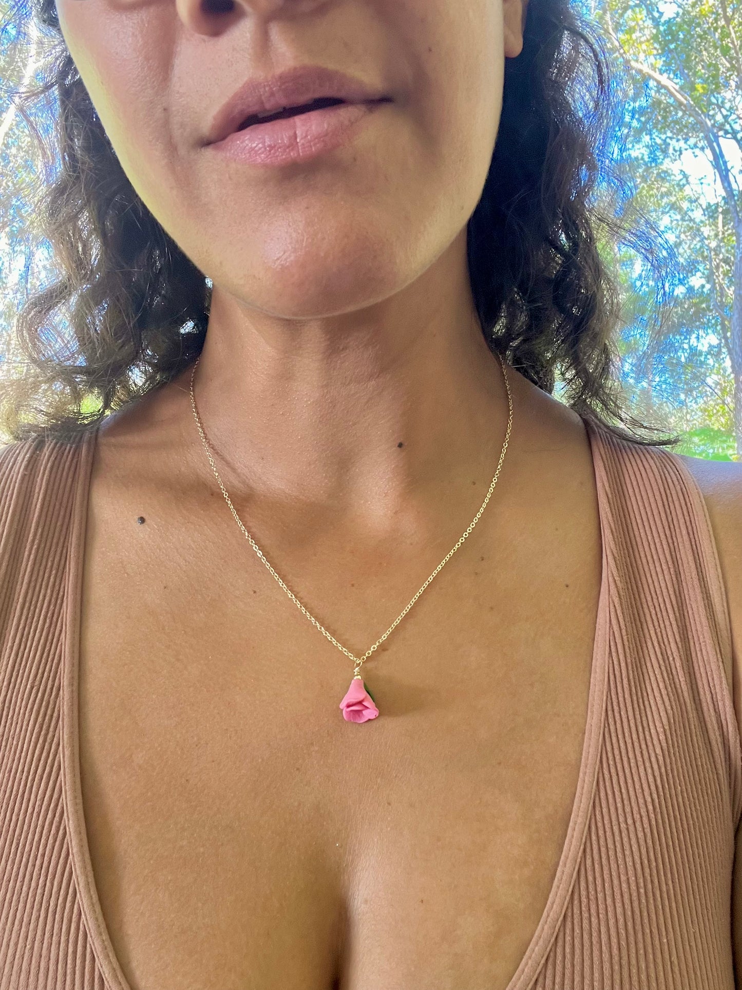Lokelani Necklace in Pink