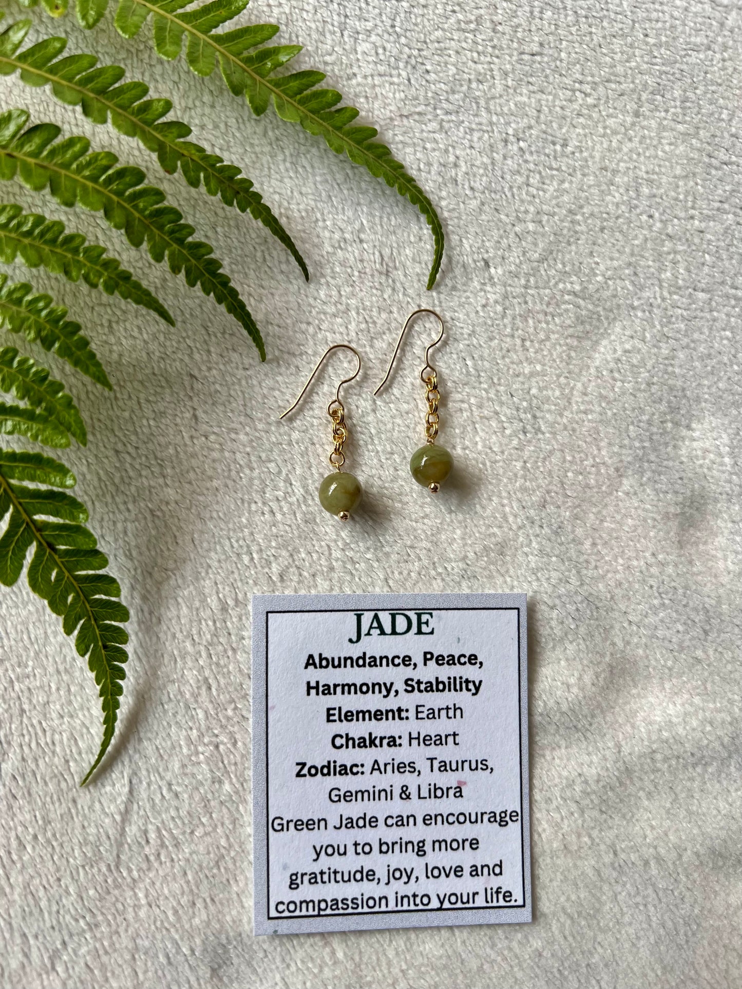Jade Minimalist Earrings