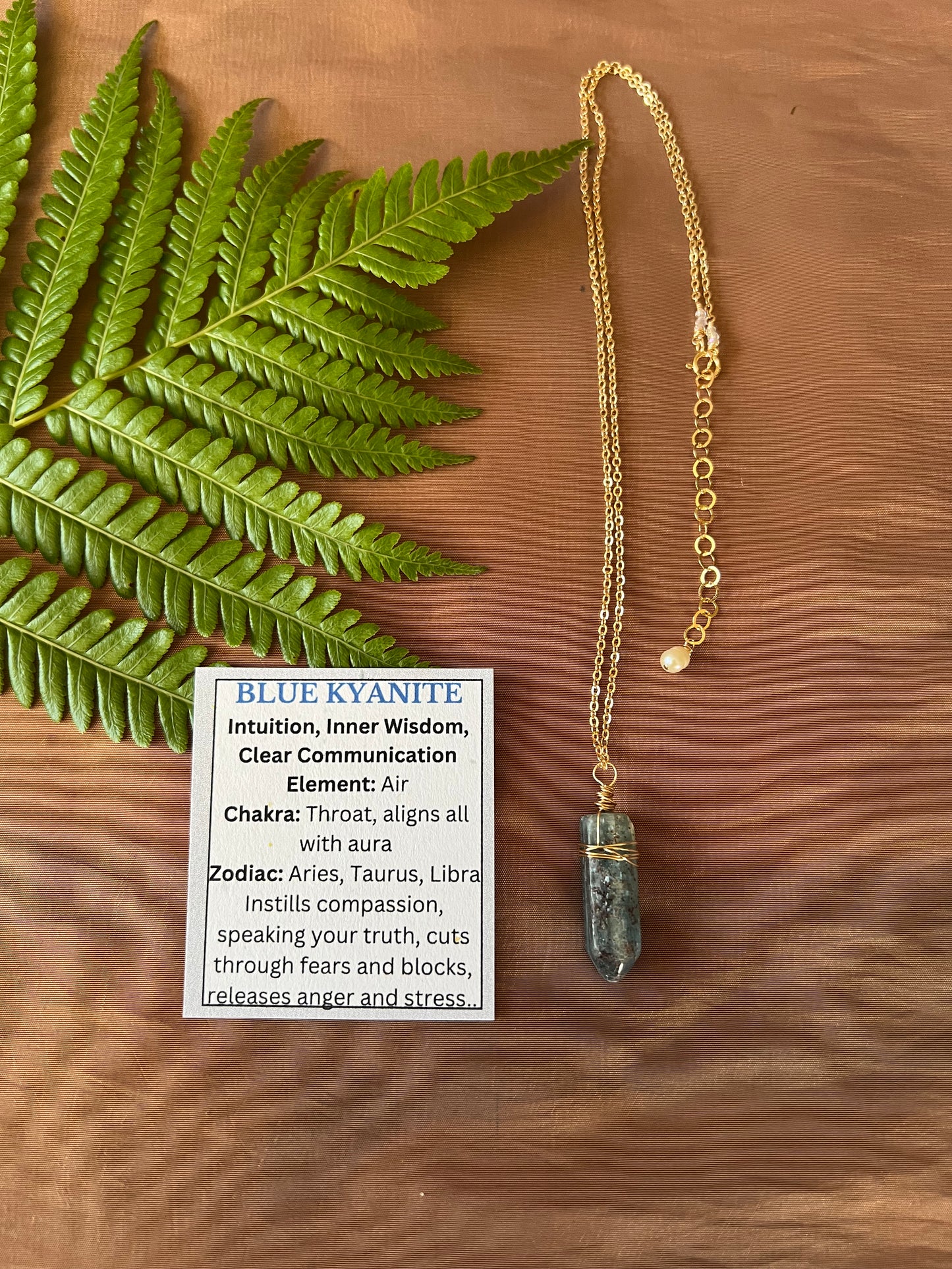 Blue Kyanite Necklace