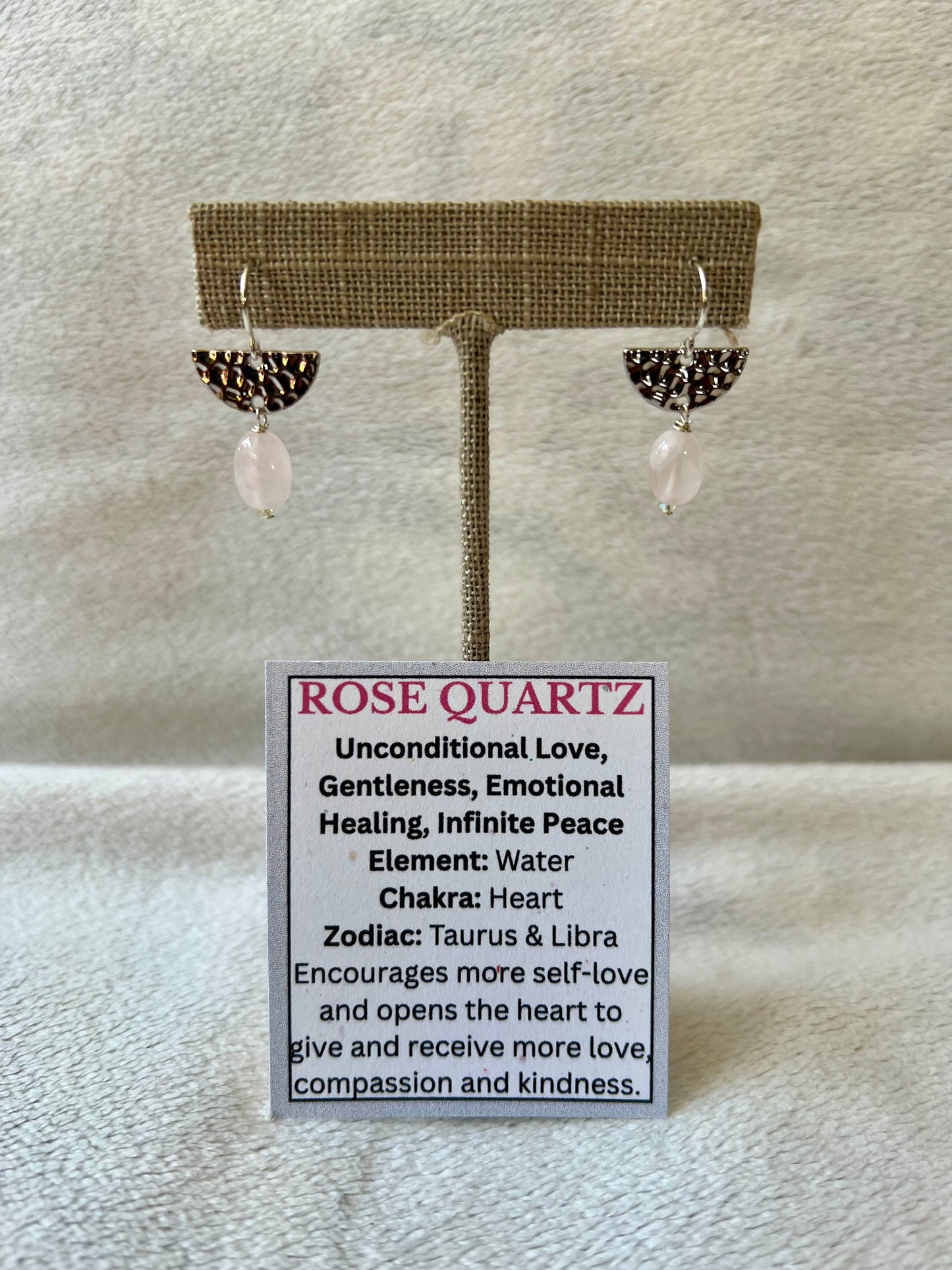 Rose Quartz Earrings