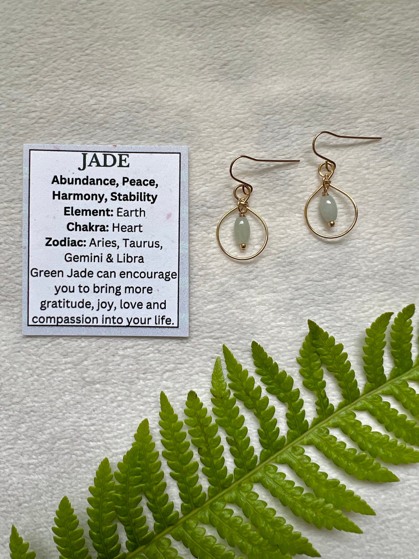 Jade Mini Hoops