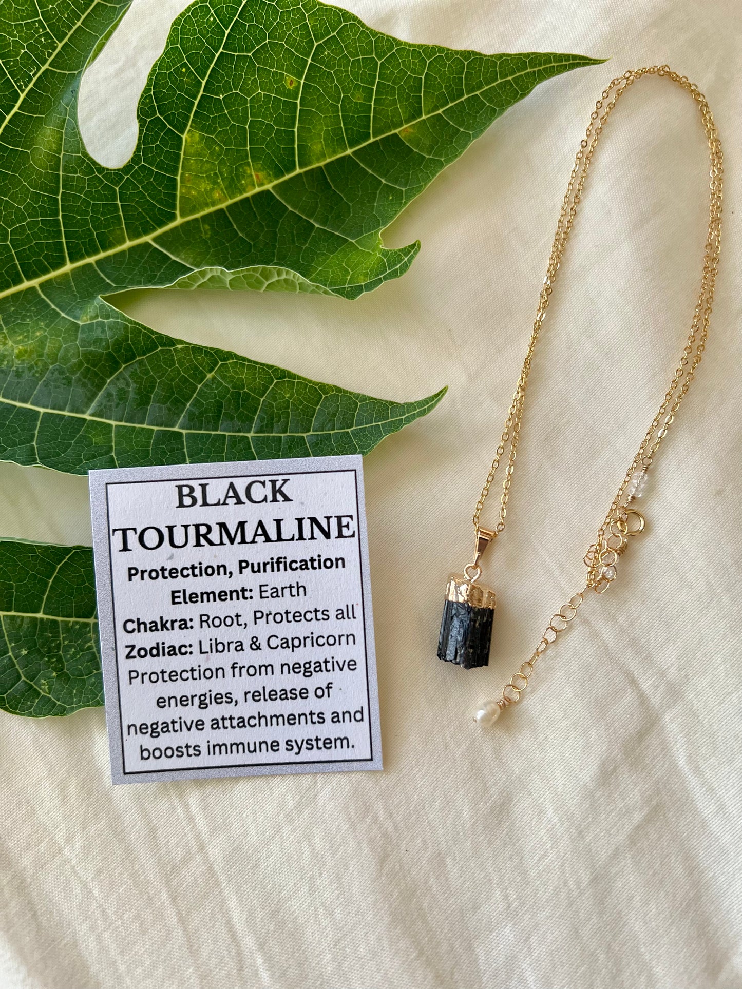 Black Tourmaline Necklace