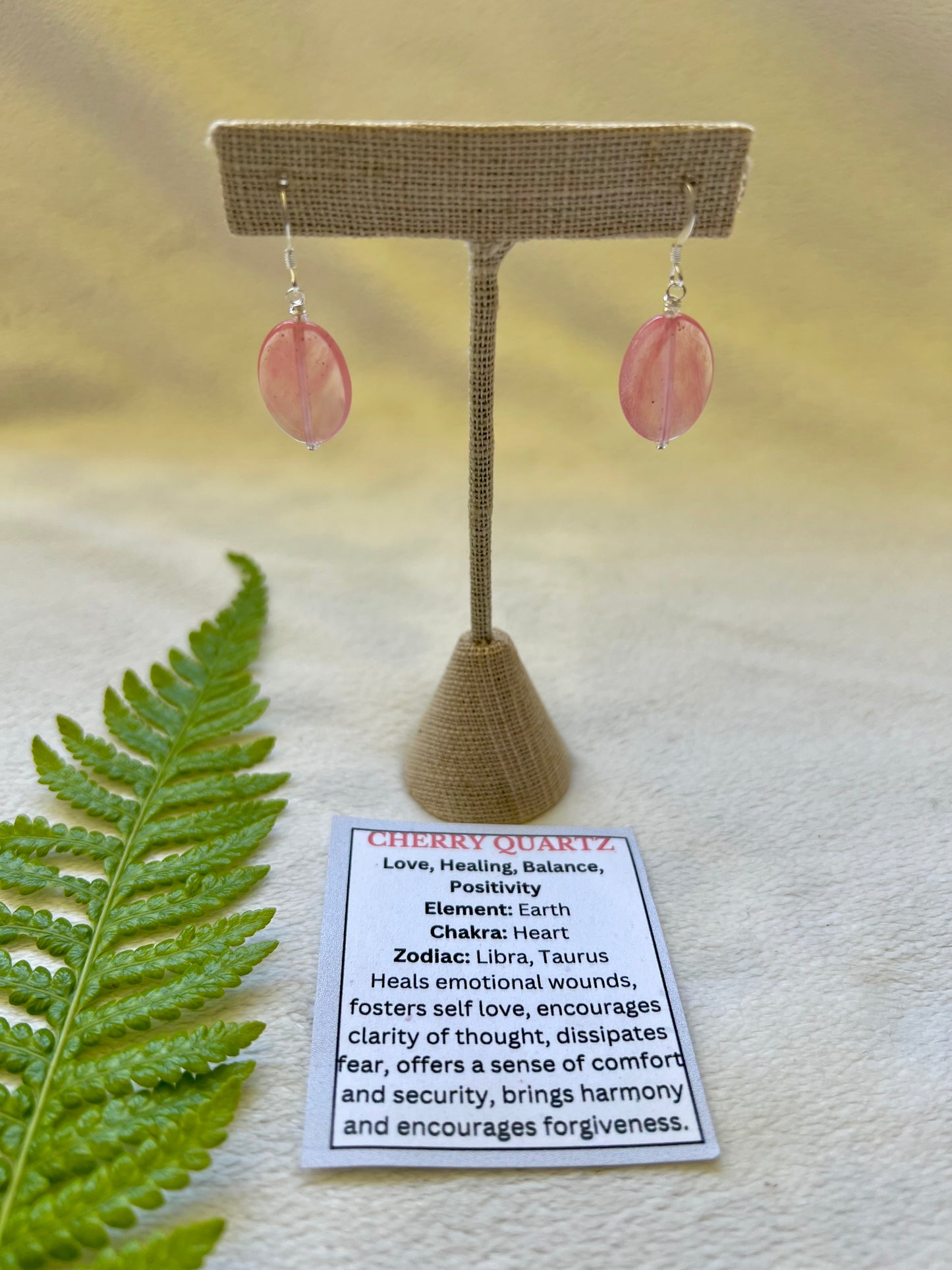Cherry Quartz Earrings