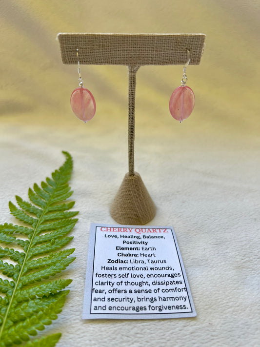 Cherry Quartz Earrings