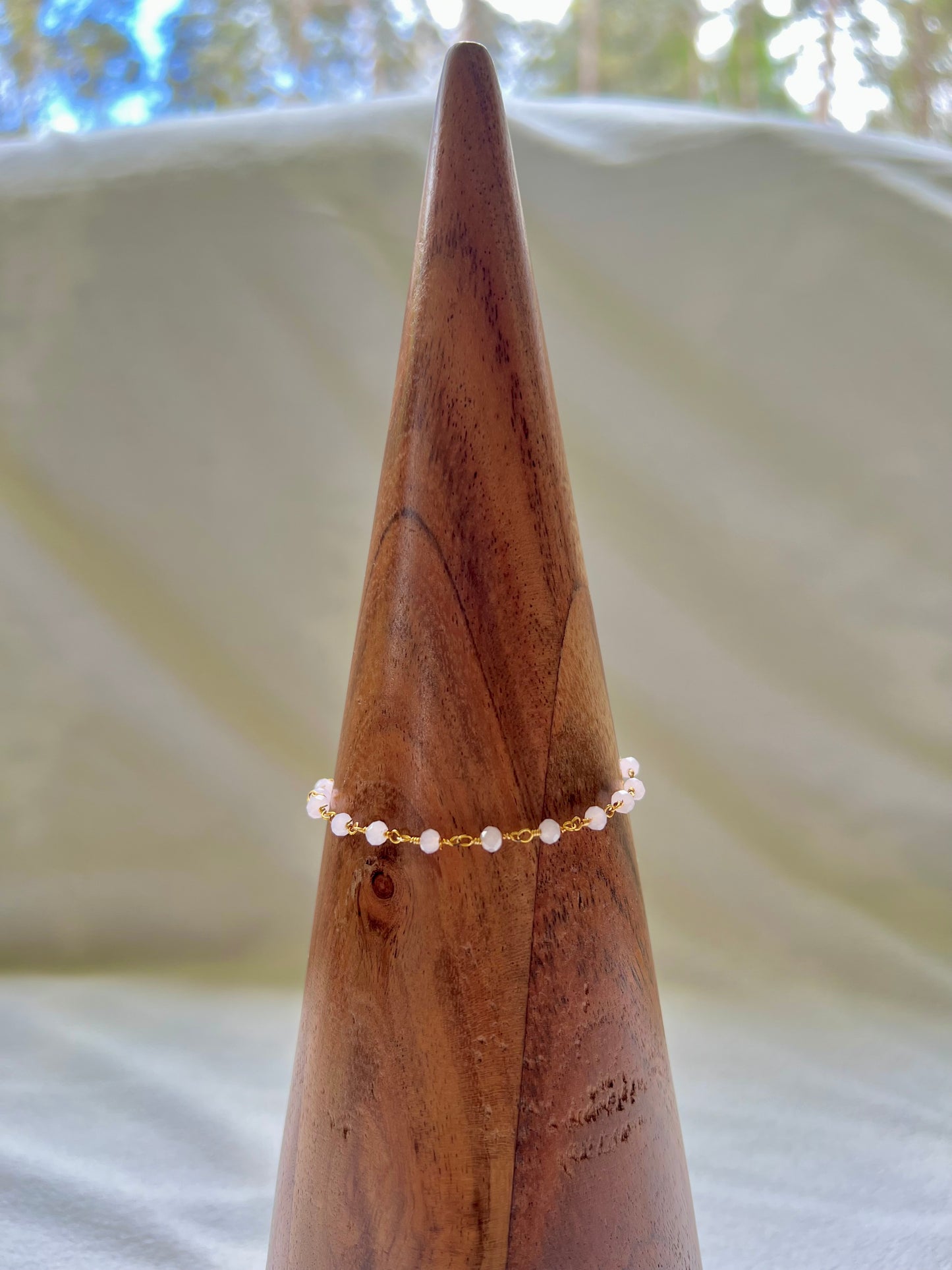 Morning Dew Bracelet in Rose Quartz