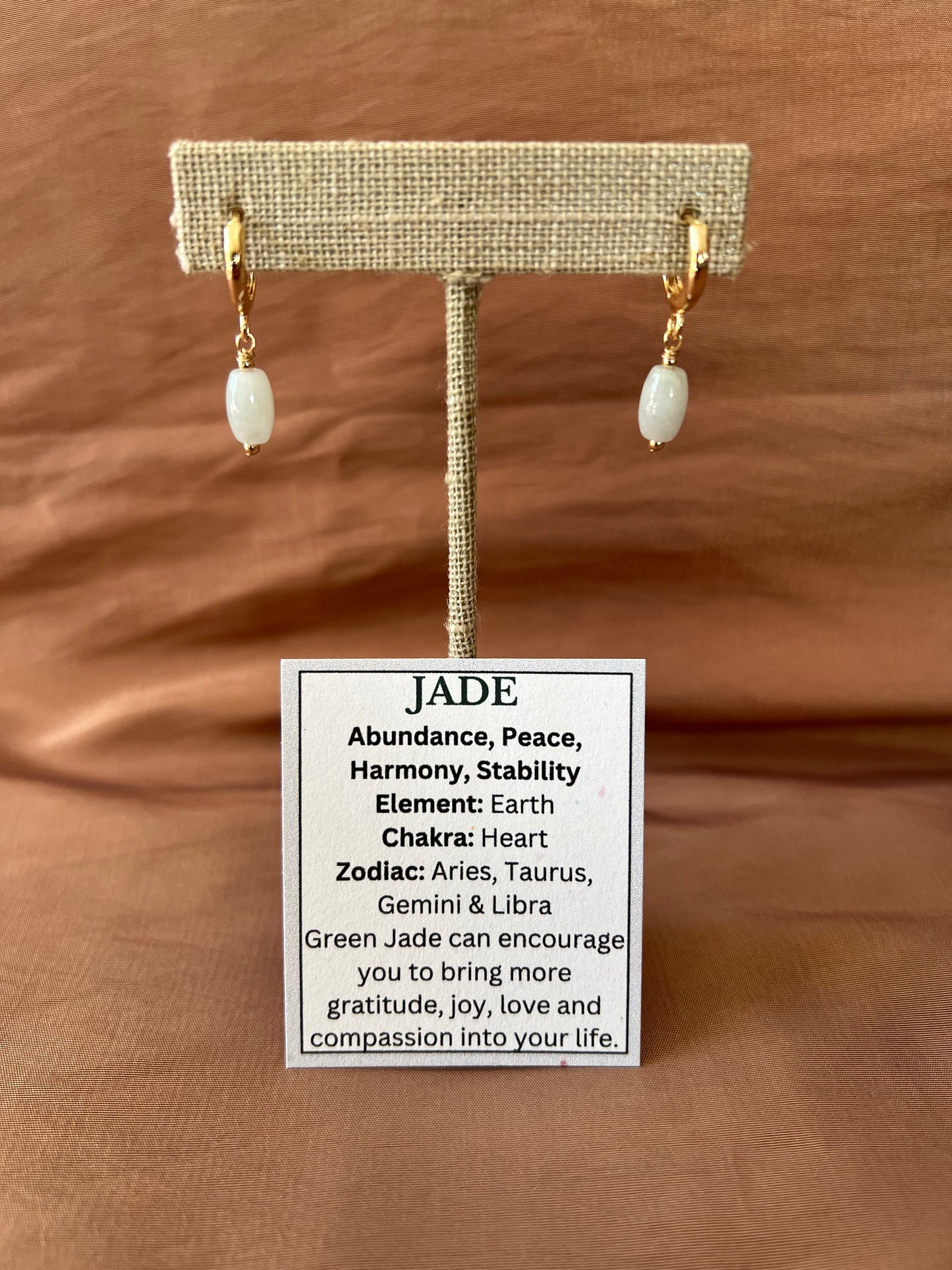 Oval Jade Huggies