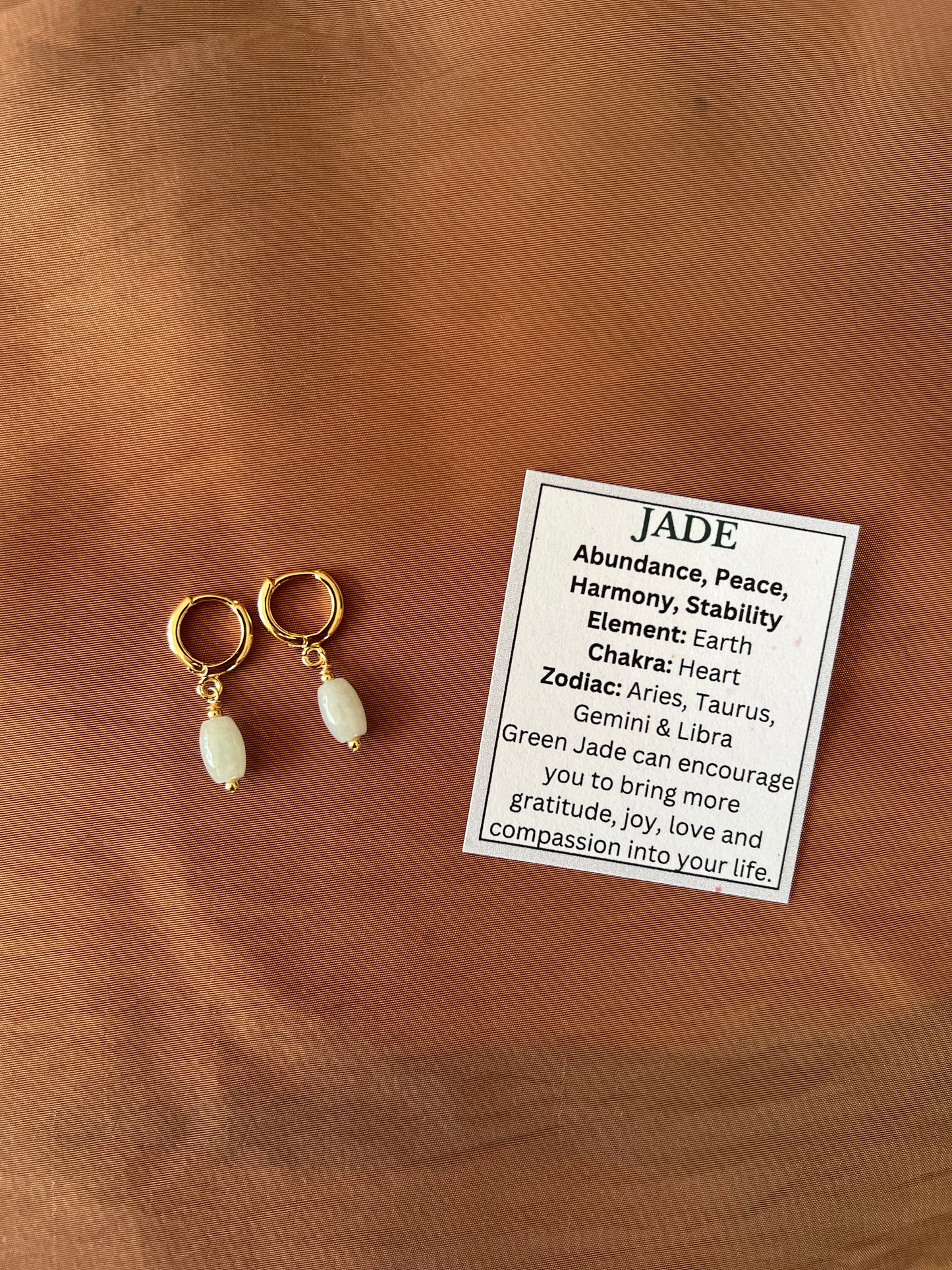 Oval Jade Huggies