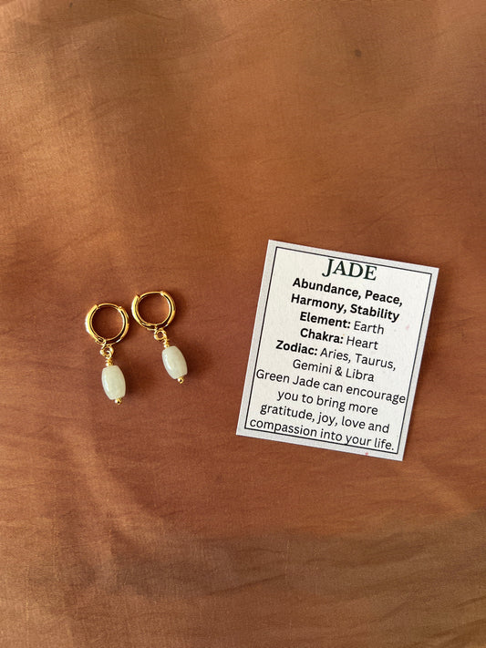 Oval Jade Huggies
