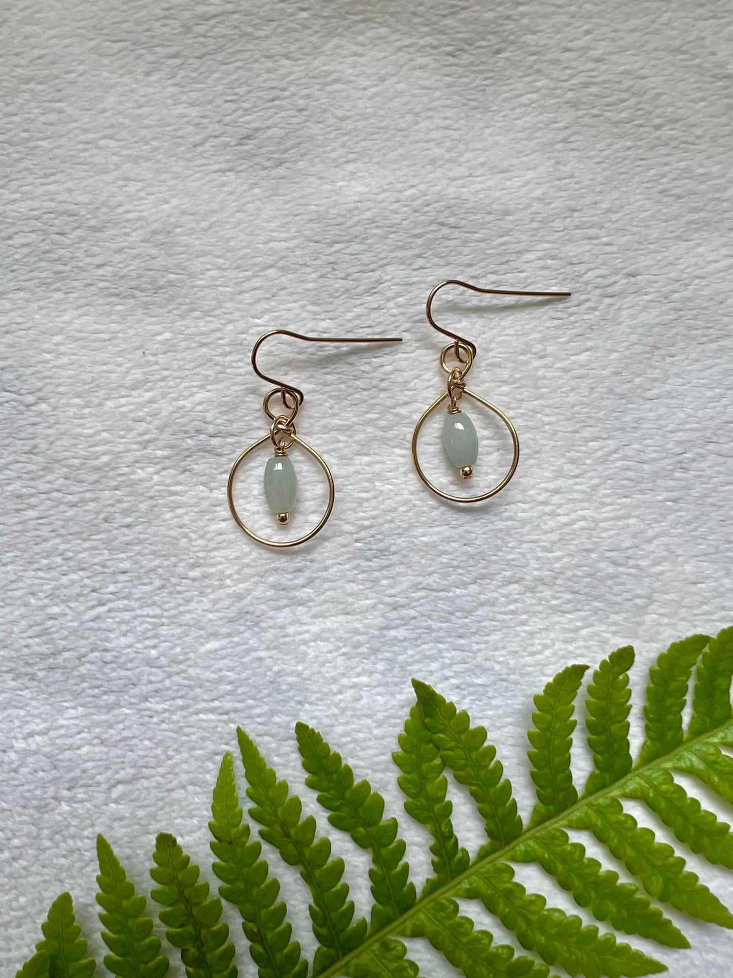Jade Mini Hoops