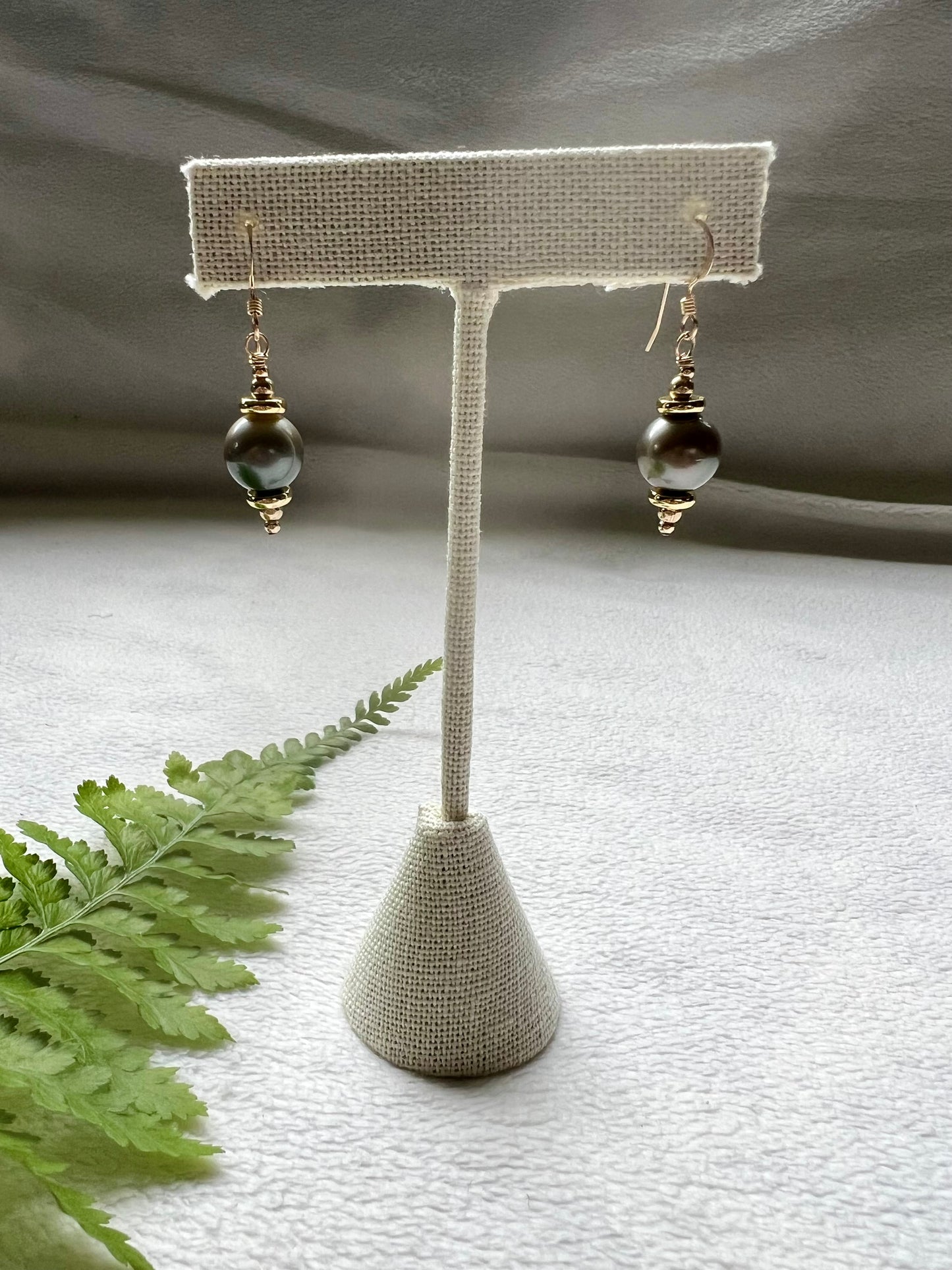 Tahitian Pearl Minimalist Earrings