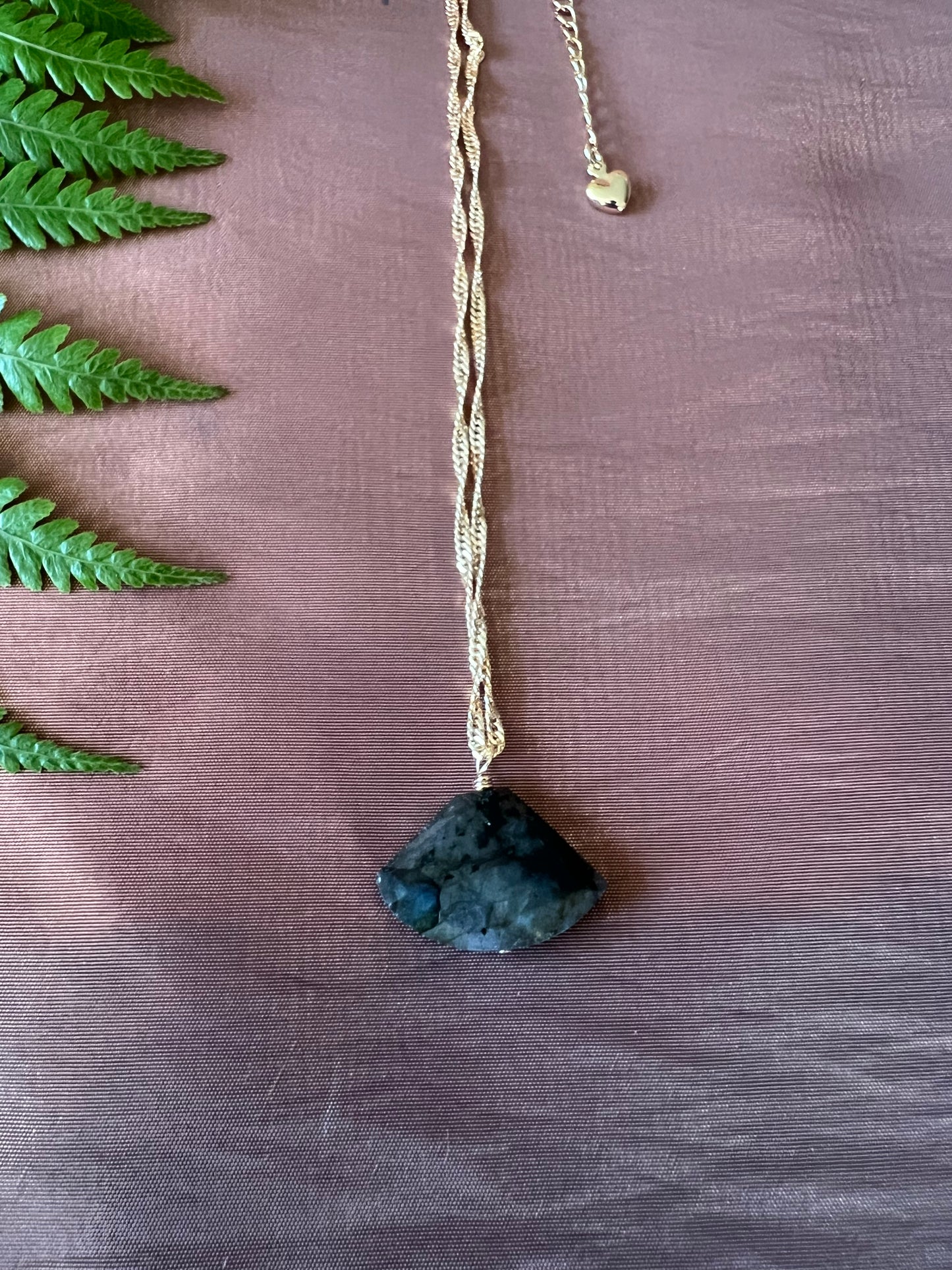 Labradorite Fan Necklace