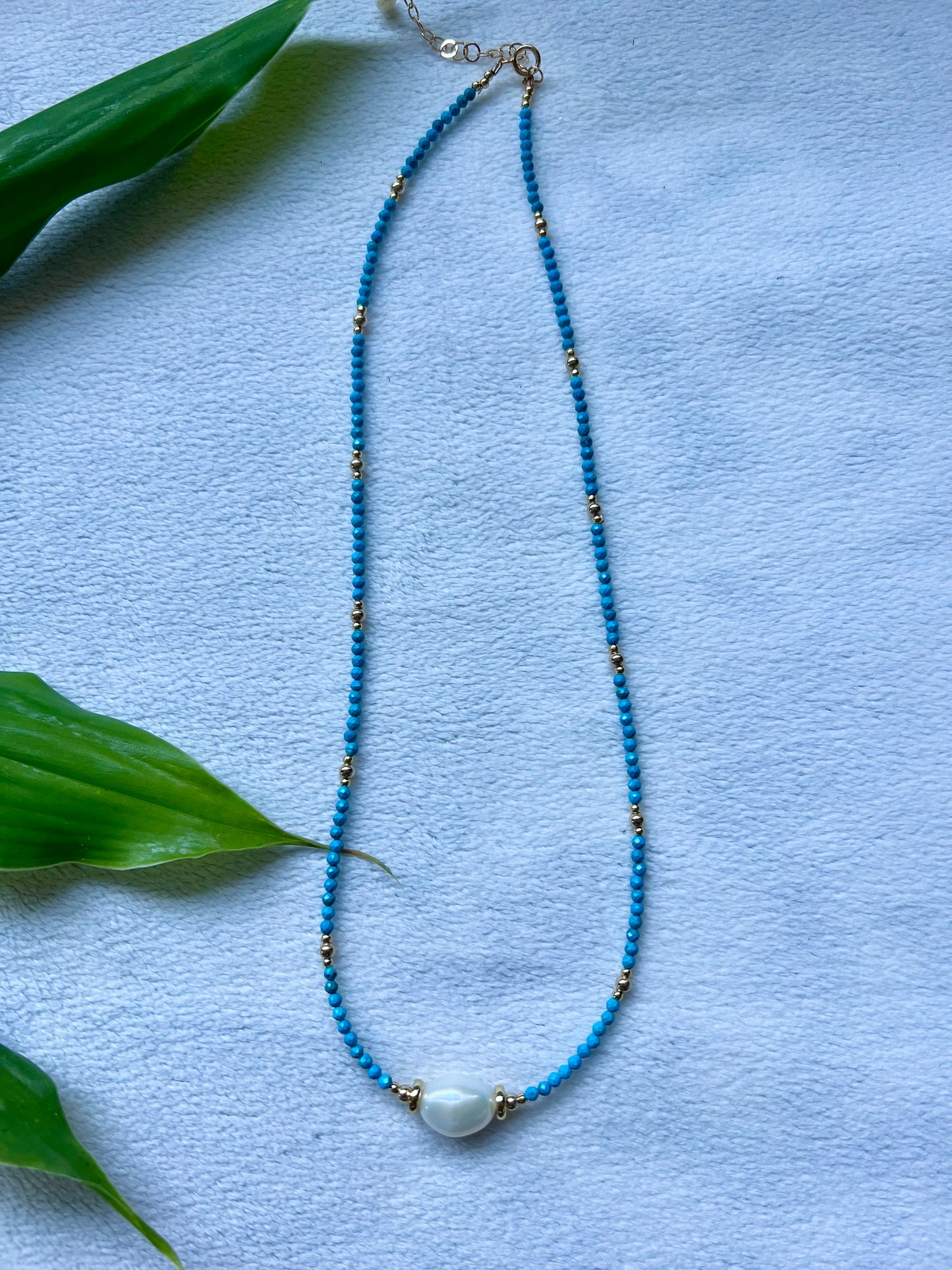 Empress Love Necklace in Turquoise