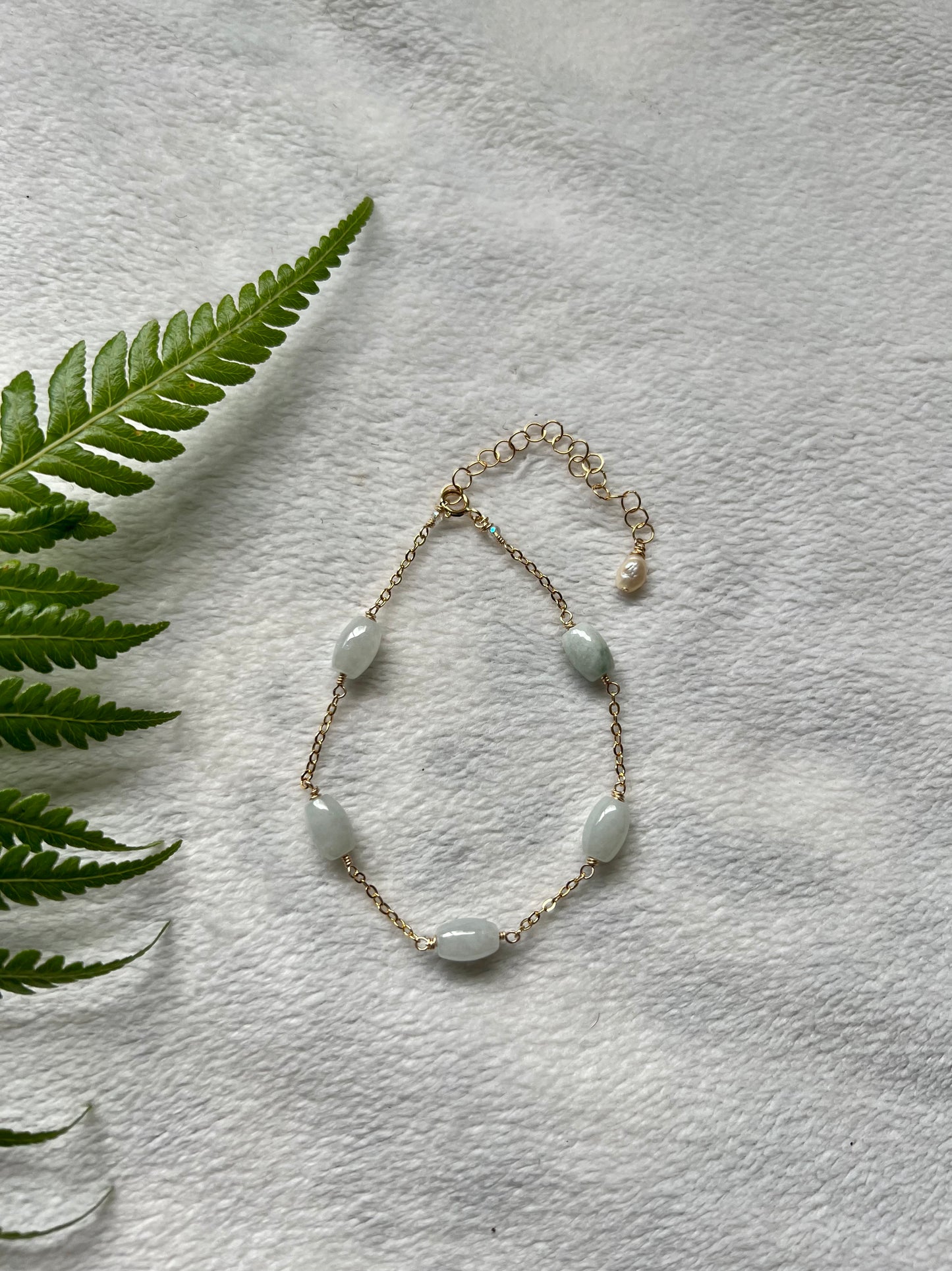 Oval Jade Bracelet