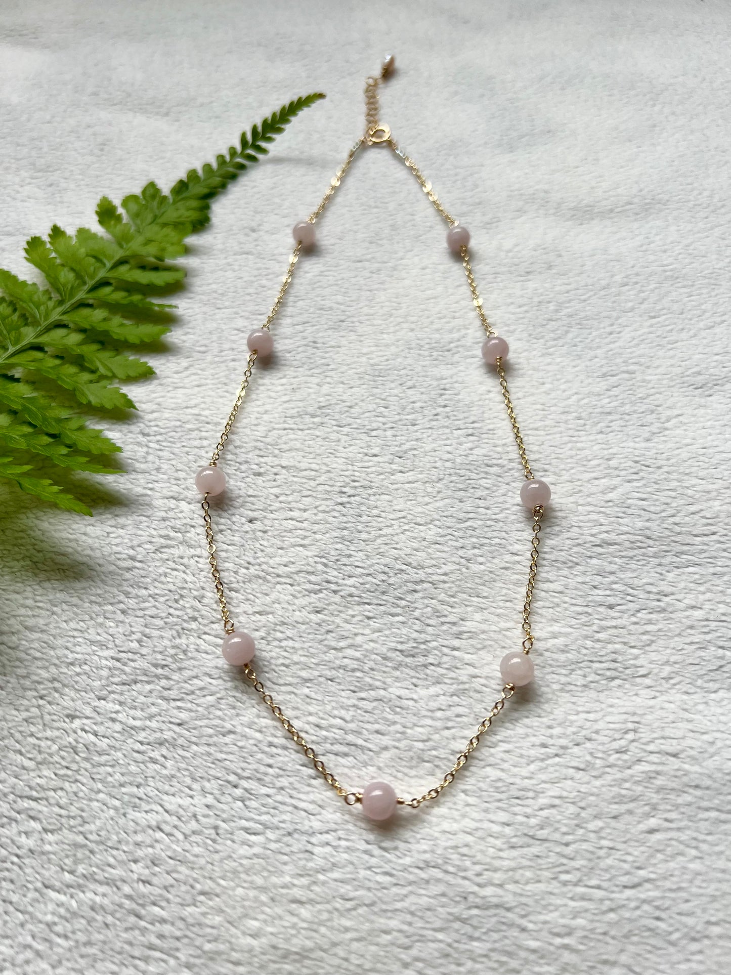 Rose Quartz Choker