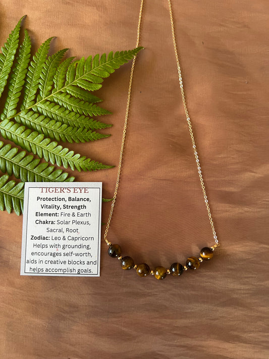 ‘Ehiku Necklace in Tiger’s Eye