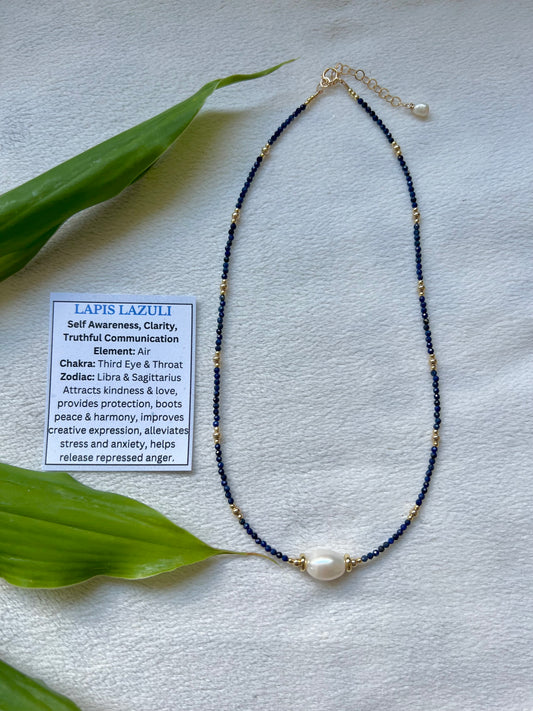 Empress Love Necklace in Lapis Lazuli