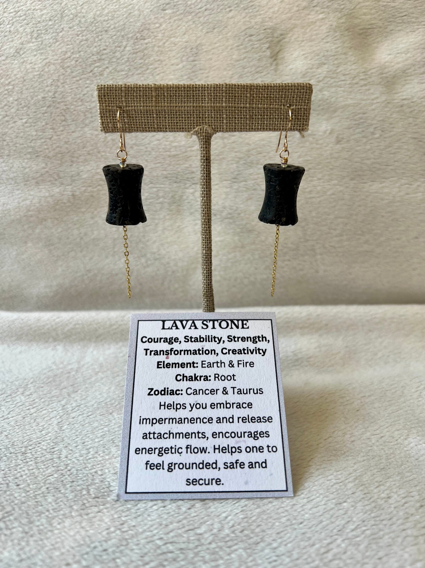 Lava Stone Earrings