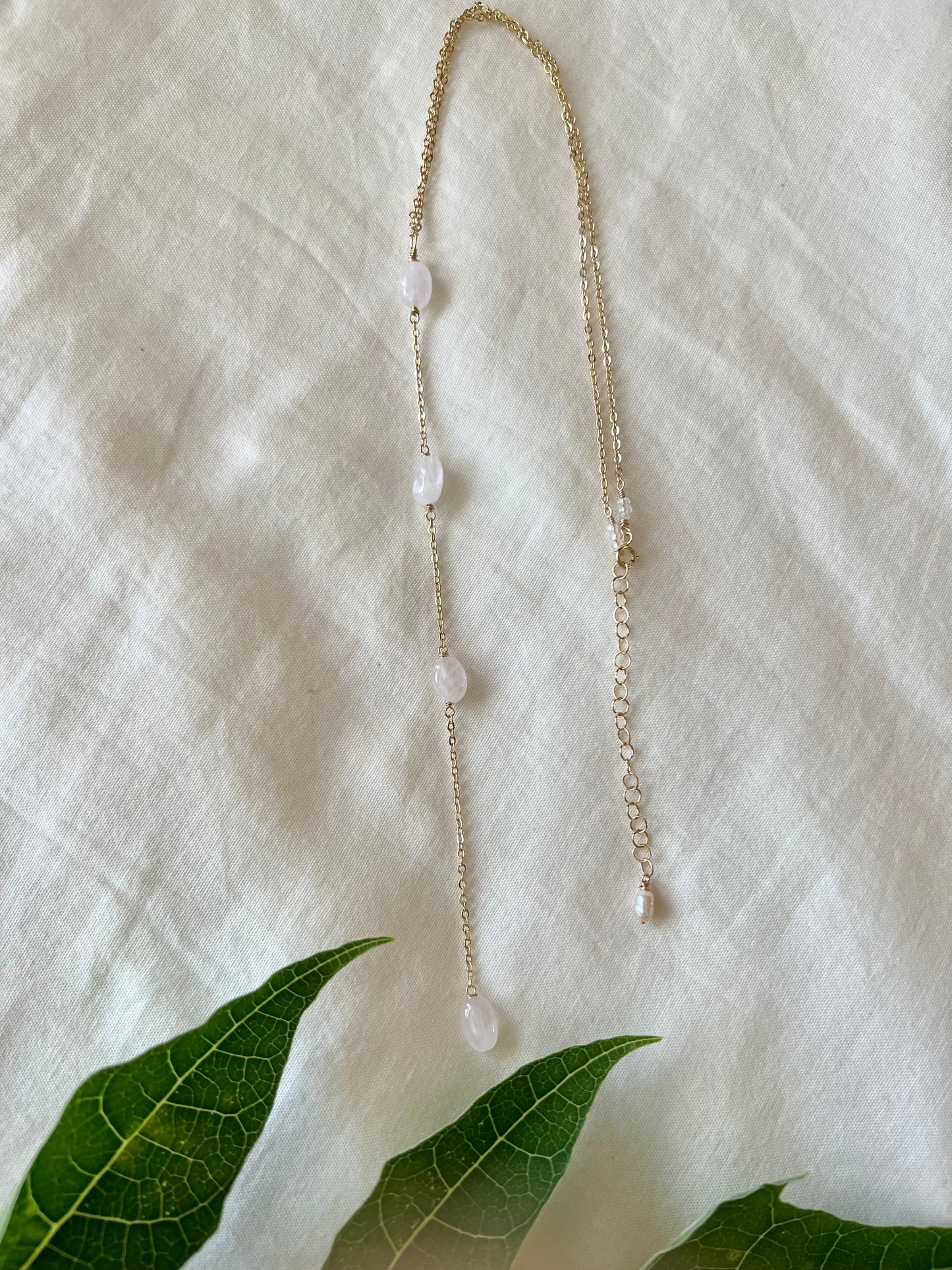 ‘Ehā Rose Quartz Lariat