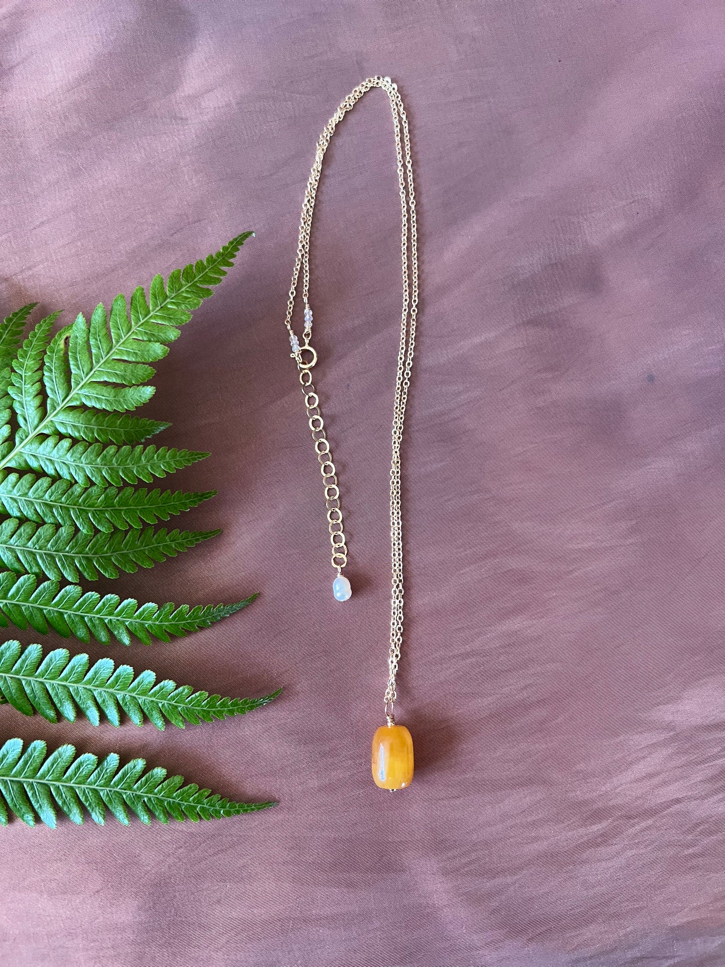 Yellow Jade Necklace