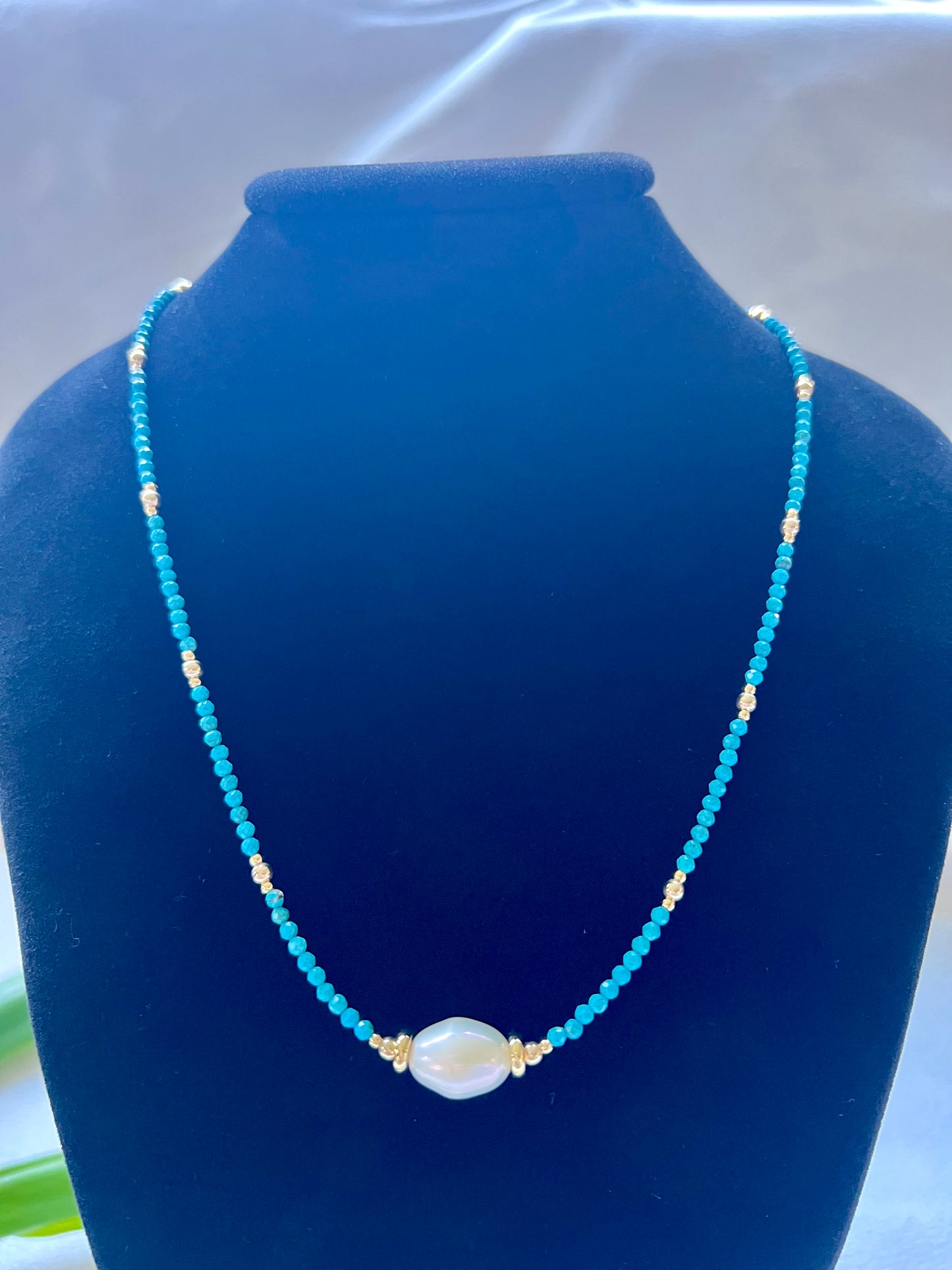 Empress Love Necklace in Turquoise