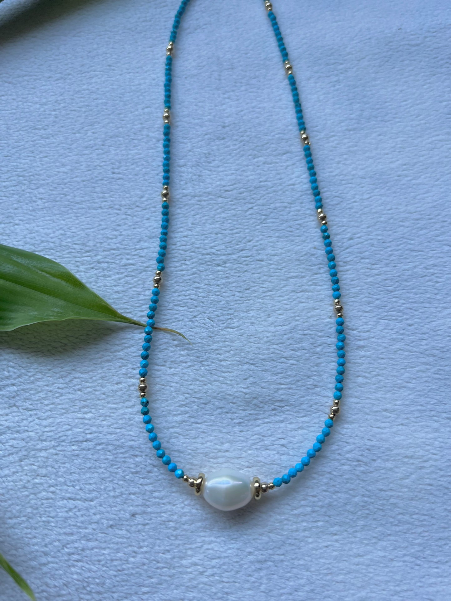 Empress Love Necklace in Turquoise