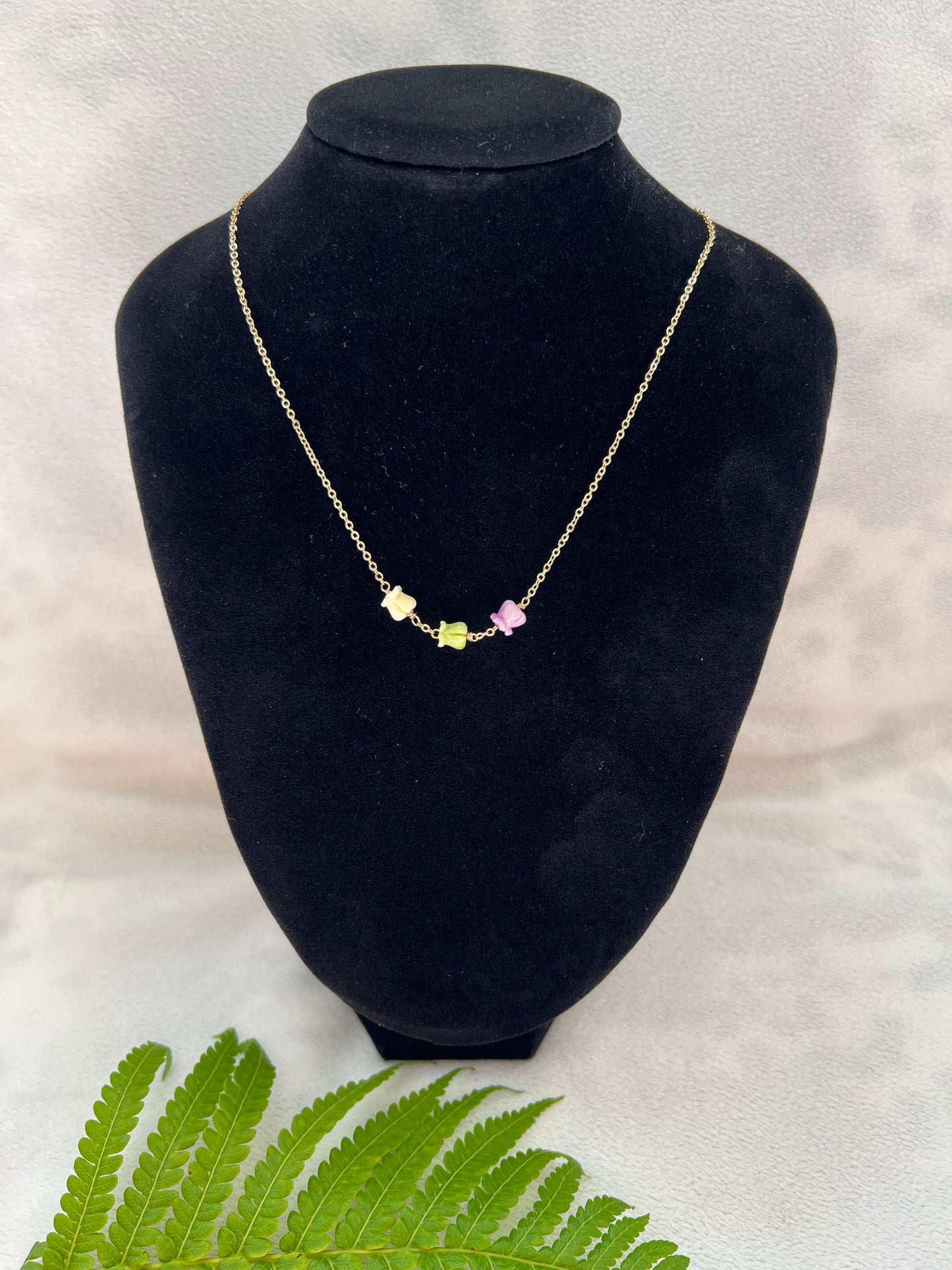 Triple Crown Flower Necklace