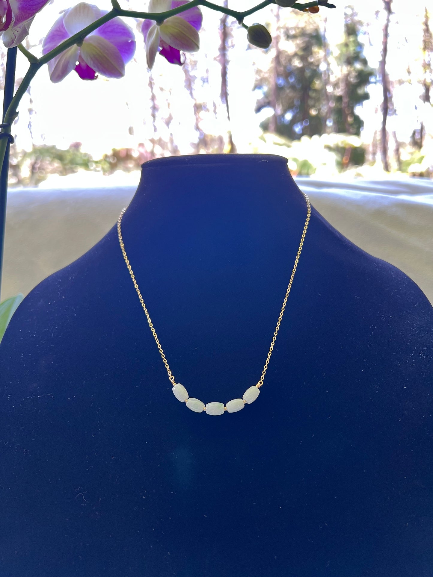 Oval Jade Necklace