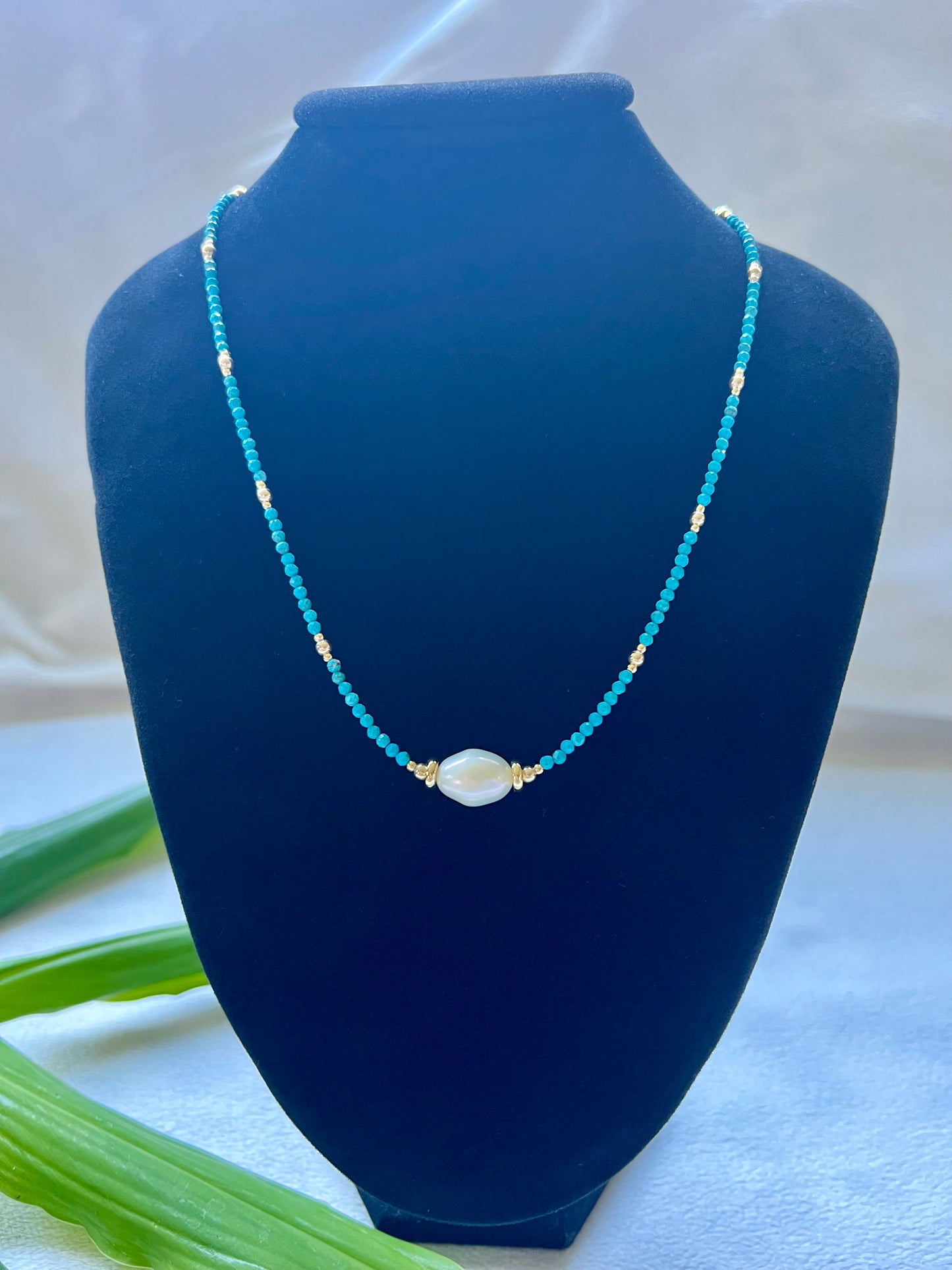 Empress Love Necklace in Turquoise