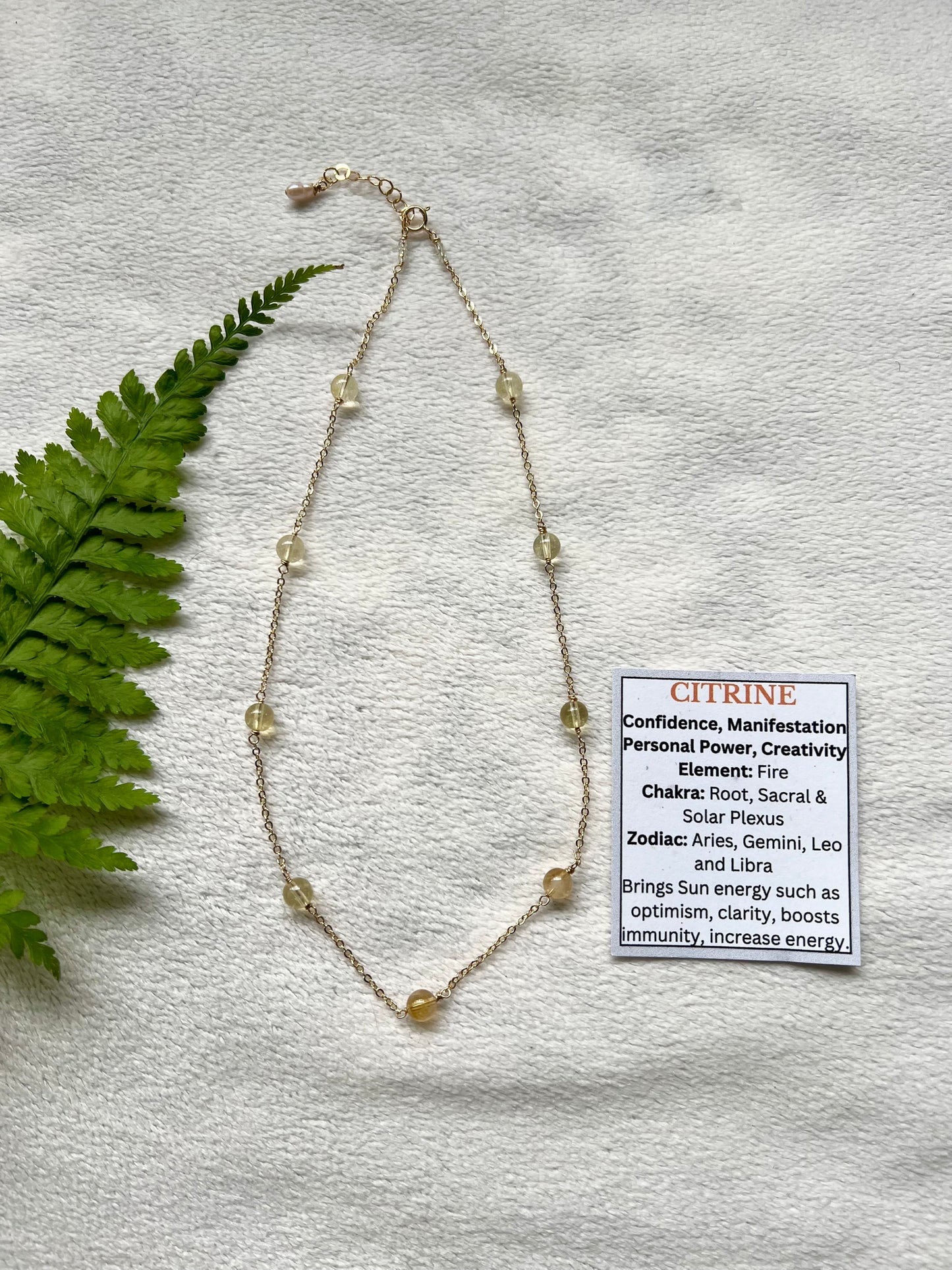 Citrine Choker