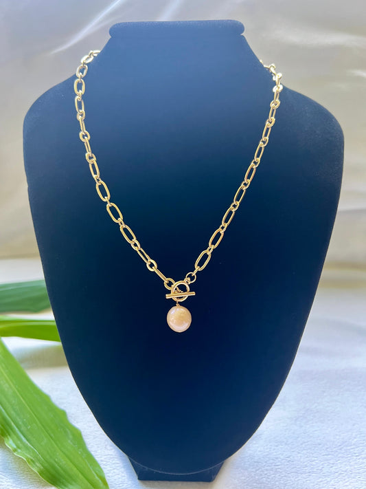 Boujee Necklace in Edison Pearl