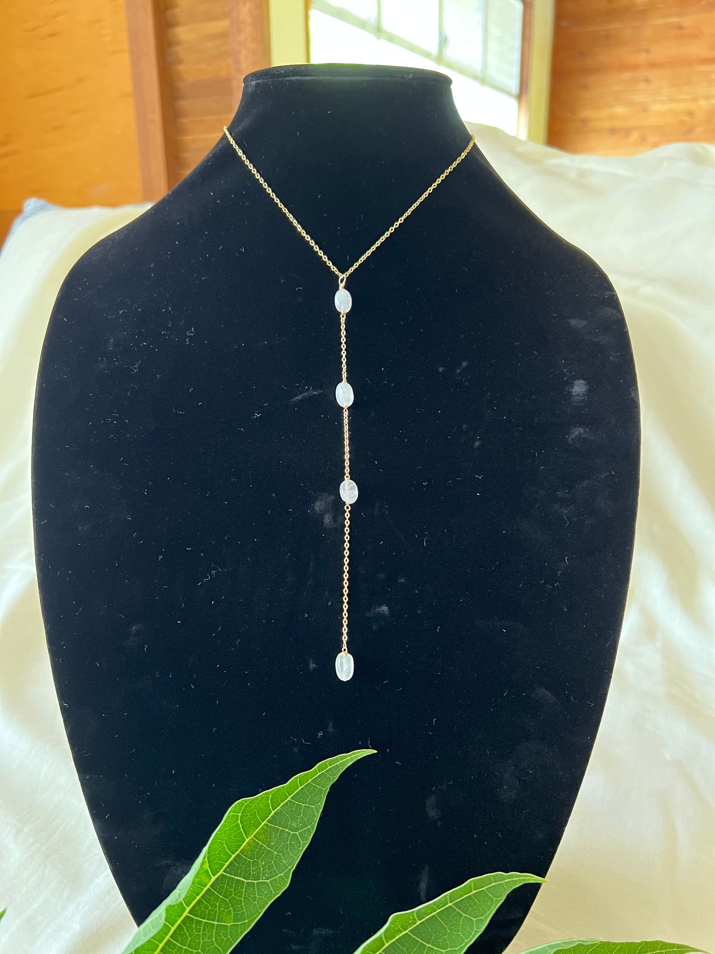 ‘Ehā Rose Quartz Lariat