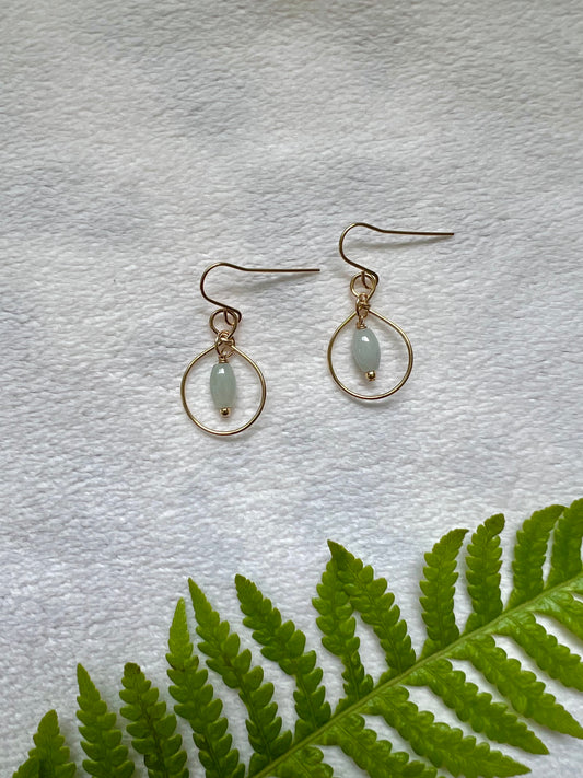 Jade Mini Hoops
