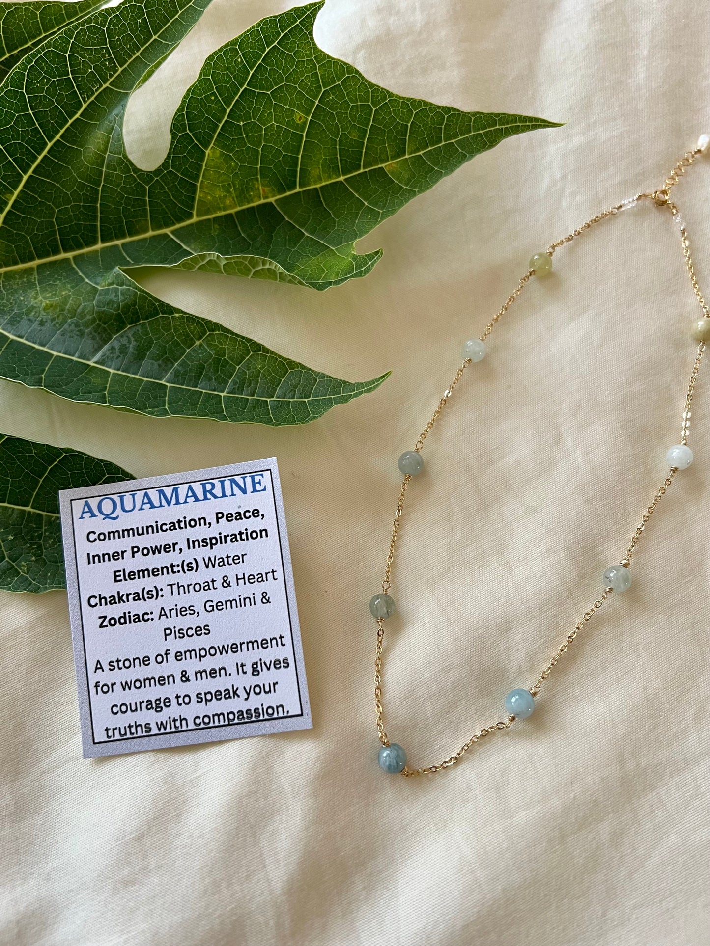 Aquamarine Choker